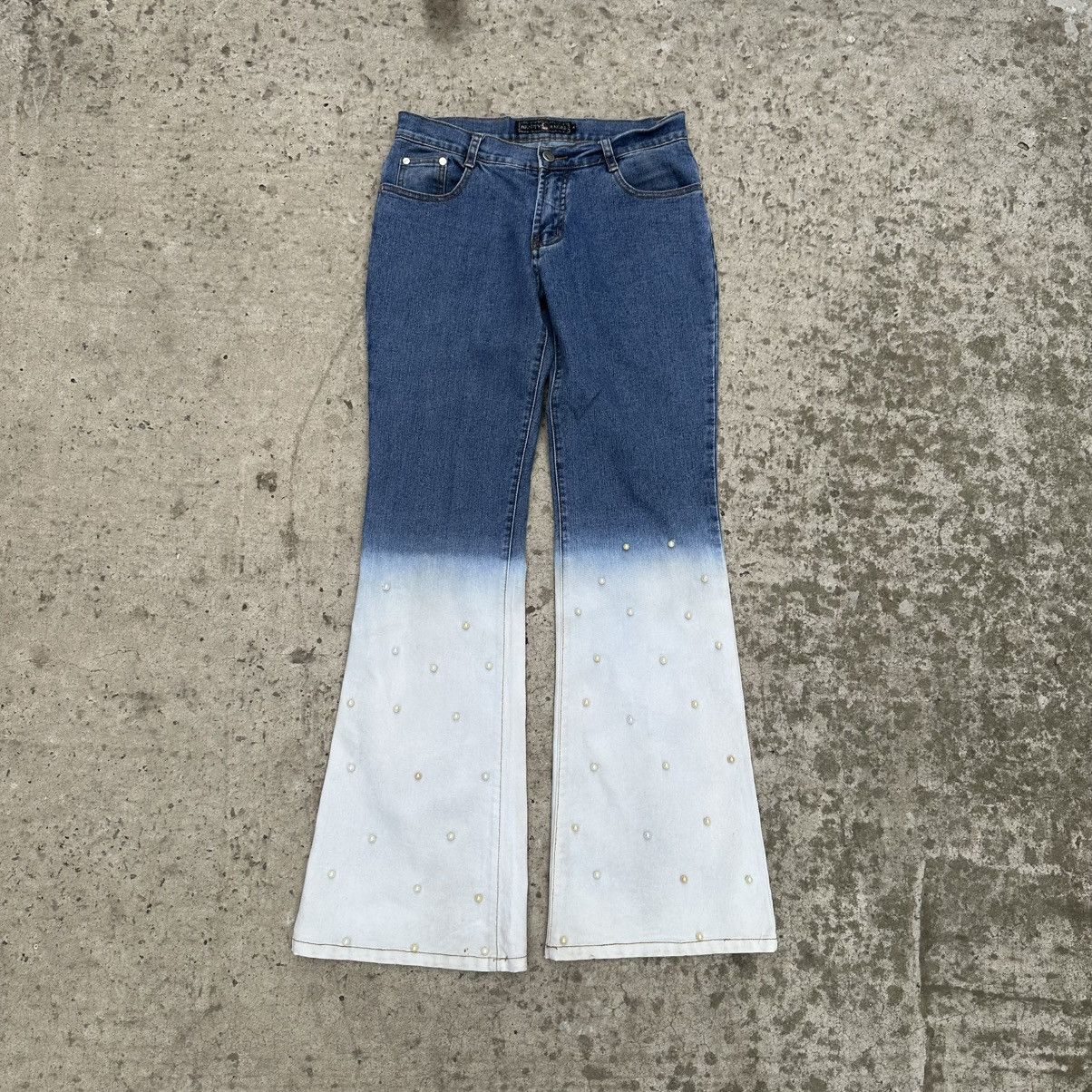 Japanese Brand × Y/Project Vintage Japanese Style Crazy Fit Flare Jeans Y2K 00s USA Size 27" / US 4 / IT 40 - 1 Thumbnail