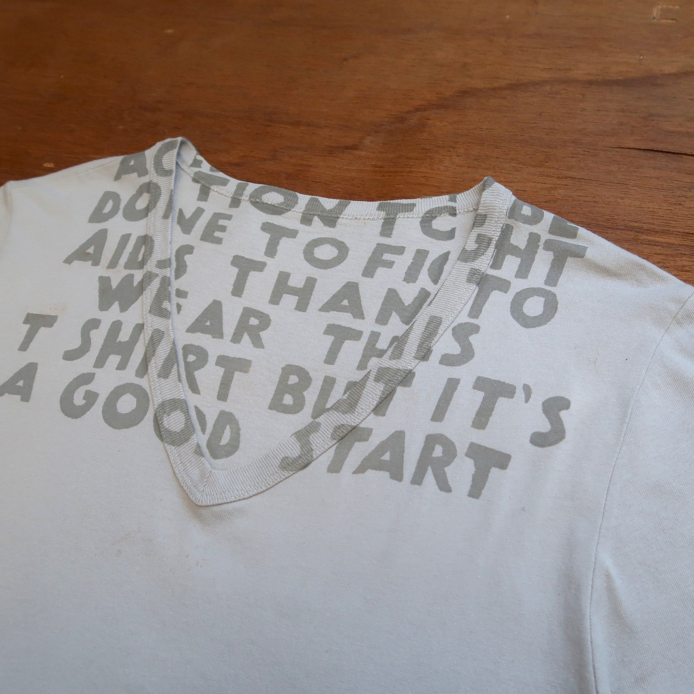 Maison Margiela SS 2011 Aids Awareness Reflective T-Shirt Size US S / EU 44-46 / 1 - 5 Thumbnail