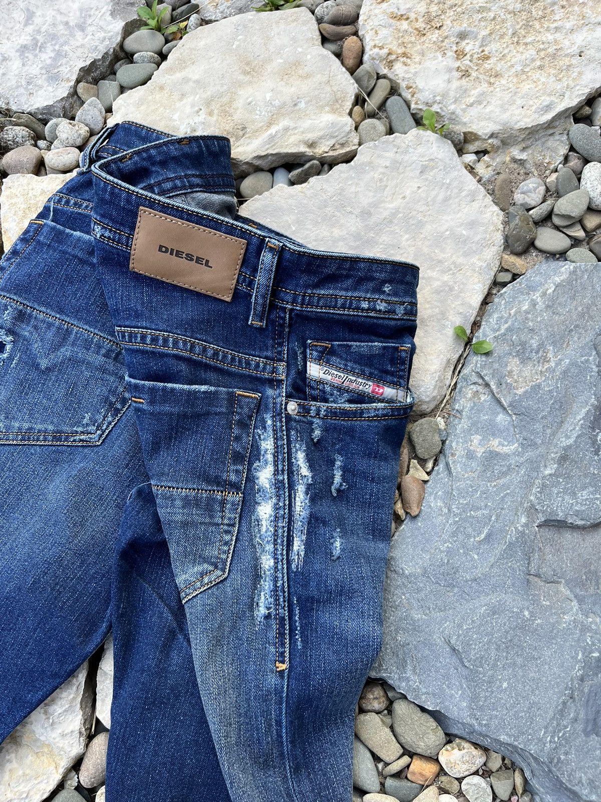 Diesel Diesel thommer distressed ripped jeans slim skinny pants Size US 32 / EU 48 - 19 Thumbnail
