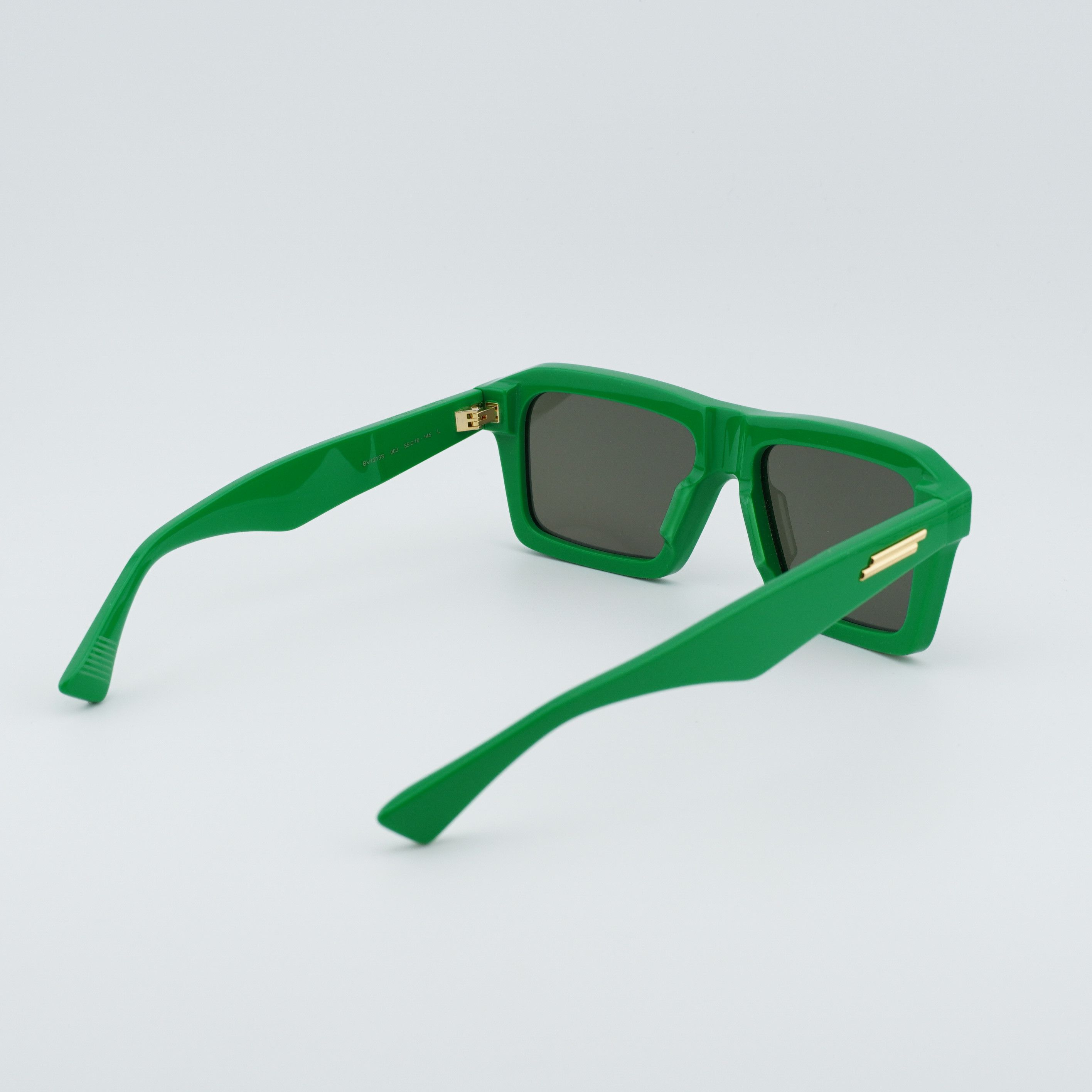 Bottega Veneta Bottega Veneta BV1213S 003 Men Sunglasses Green Rectangle Size ONE SIZE - 8 Thumbnail