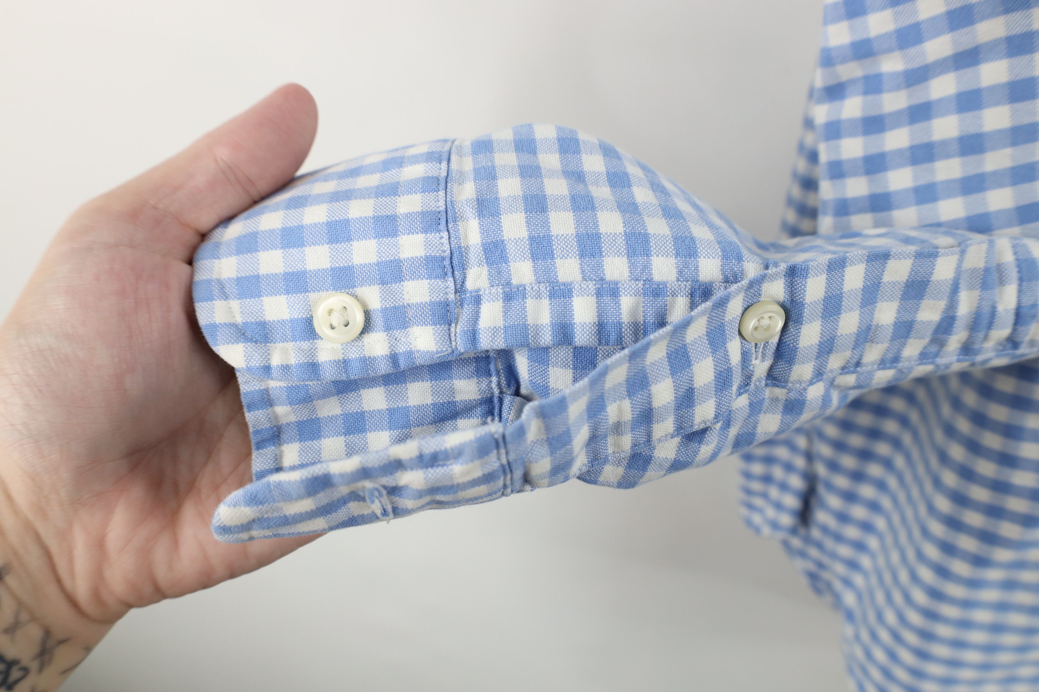 Polo Ralph Lauren Vintage 90s Ralph Lauren Fit Oxford Button Down Shirt Plaid Size US L / EU 52-54 / 3 - 5 Thumbnail