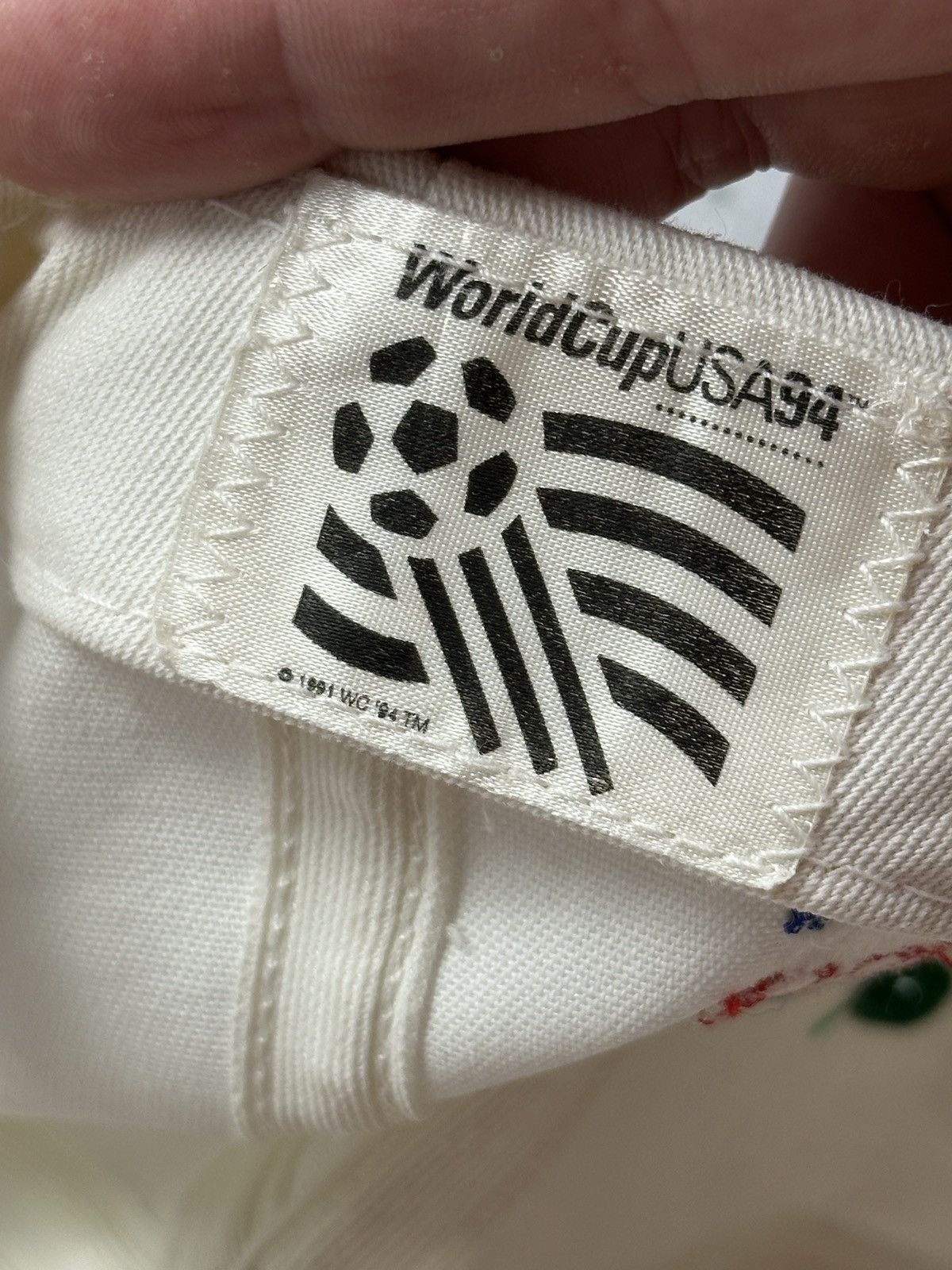 Vintage Vintage 1994 World Cup USA Italy #1 Snapback Hat Green White Size ONE SIZE - 8 Thumbnail