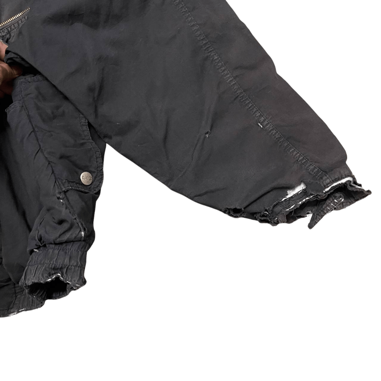 Japanese Brand Vintage Fittz International Thrashed Jacket Issey Miyake Size US L / EU 52-54 / 3 - 6 Thumbnail