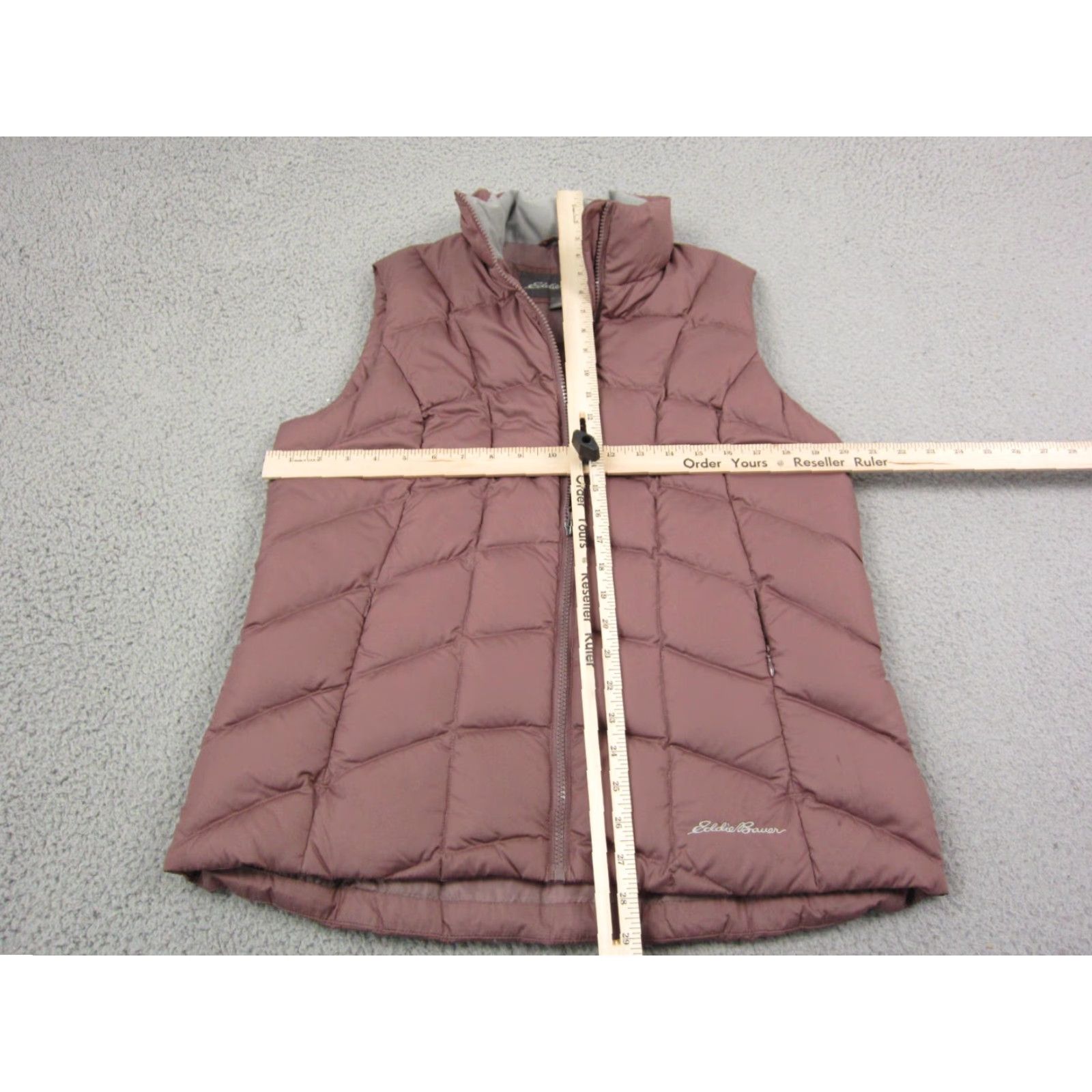 Eddie Bauer Eddie Bauer Puffer Vest Womens L Purple Down Fill Quilted Zip Vest Size L / US 10 / IT 46 - 7 Thumbnail