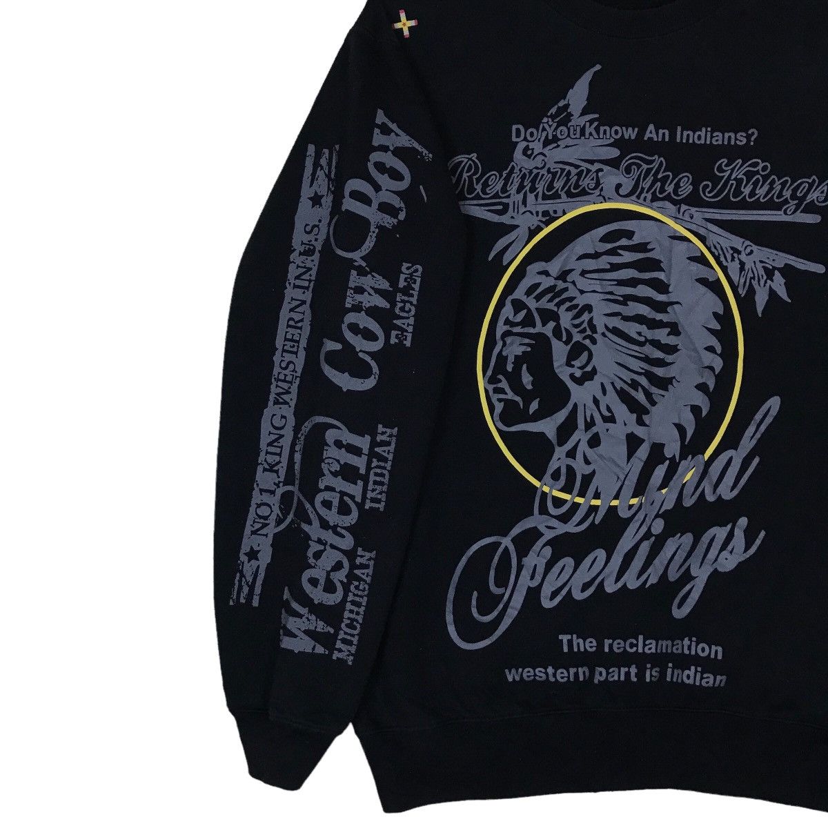 Vintage Vintage BPKT 1970 Indians Tribe Pullover Jumper Sweatshirt Size US M / EU 48-50 / 2 - 4 Thumbnail