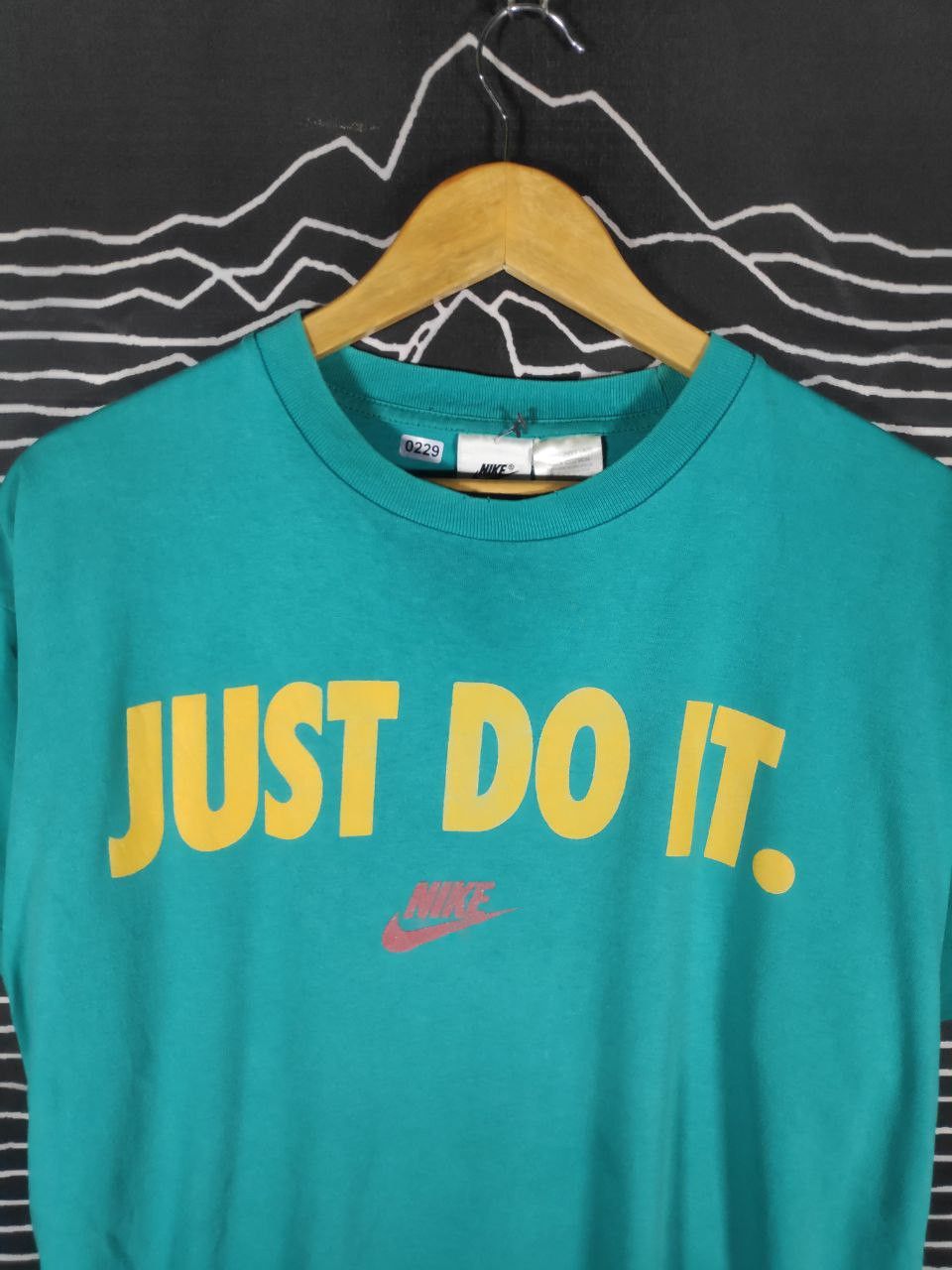Nike × Vintage Vtg 90s Nike Just Do It Spell Out Swoosh Tee Size M Size US M / EU 48-50 / 2 - 3 Thumbnail