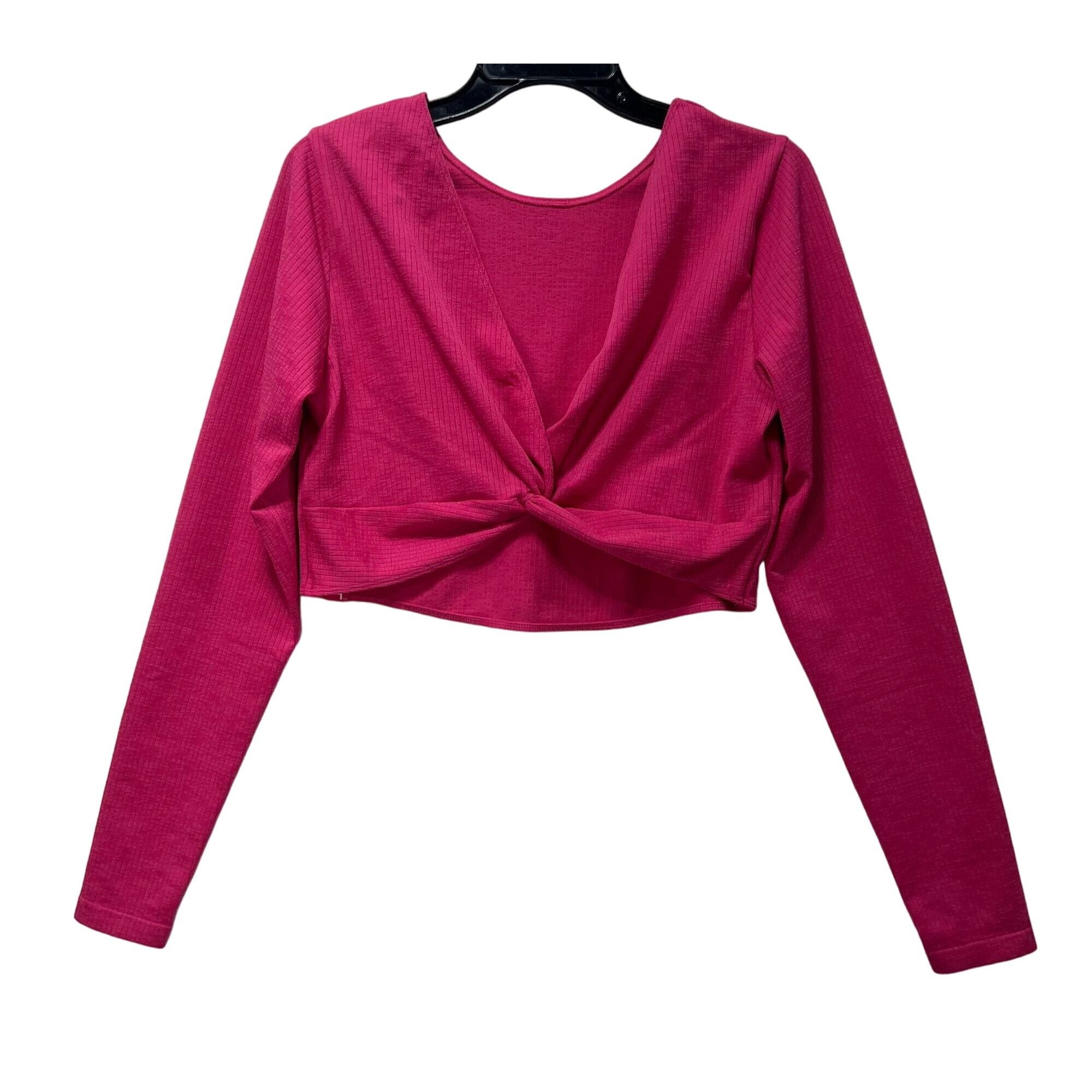 Other JoyLab - Women's Long Sleeve Crop Top - Pink - XXL Size XXL / US 16-18 / IT 52-54 - 3 Thumbnail