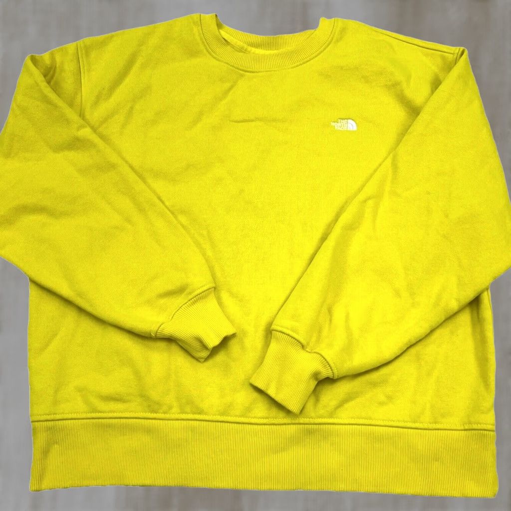 The North Face North Face Sweatshirt Adult Small Yellow White Crew Neck Sweater Plain Basic Men Size US S / EU 44-46 / 1 - 1 Thumbnail