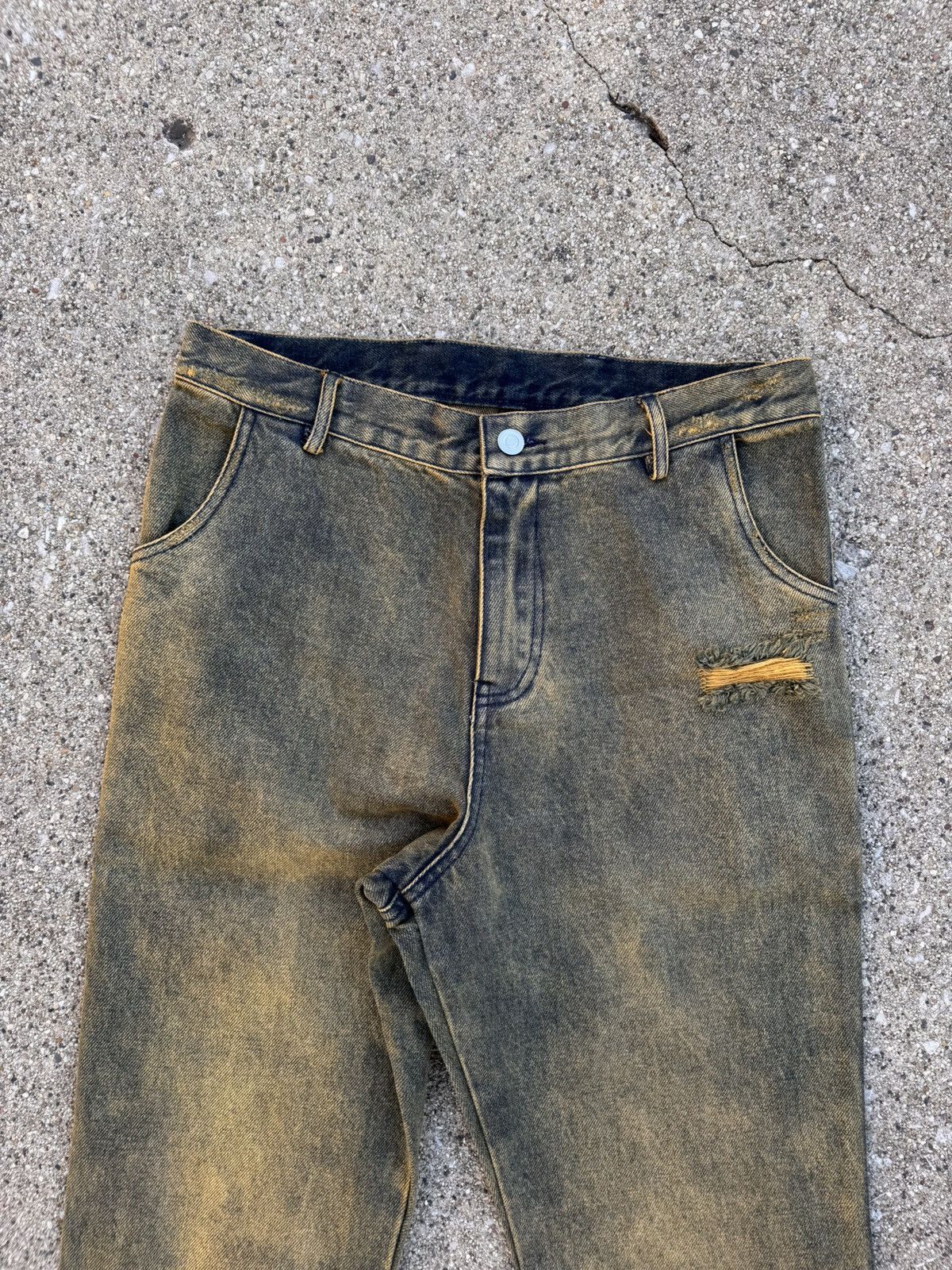 Hysteric Glamour × If Six Was Nine × Japanese Brand Rare mud panel cut denim Size US 29 - 1 Thumbnail