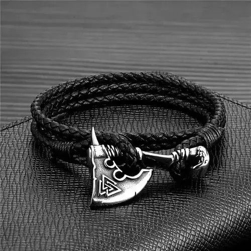 Other Axe Multilayer Charm Leather Bracelet Size ONE SIZE - 3 Thumbnail