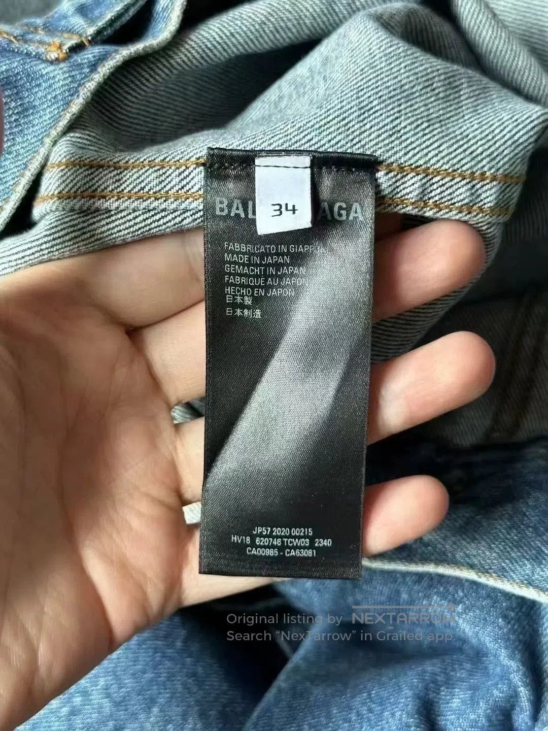 Balenciaga Balenciaga Logo Embroidered Denim Jacket. Size US M / EU 48-50 / 2 - 4 Thumbnail