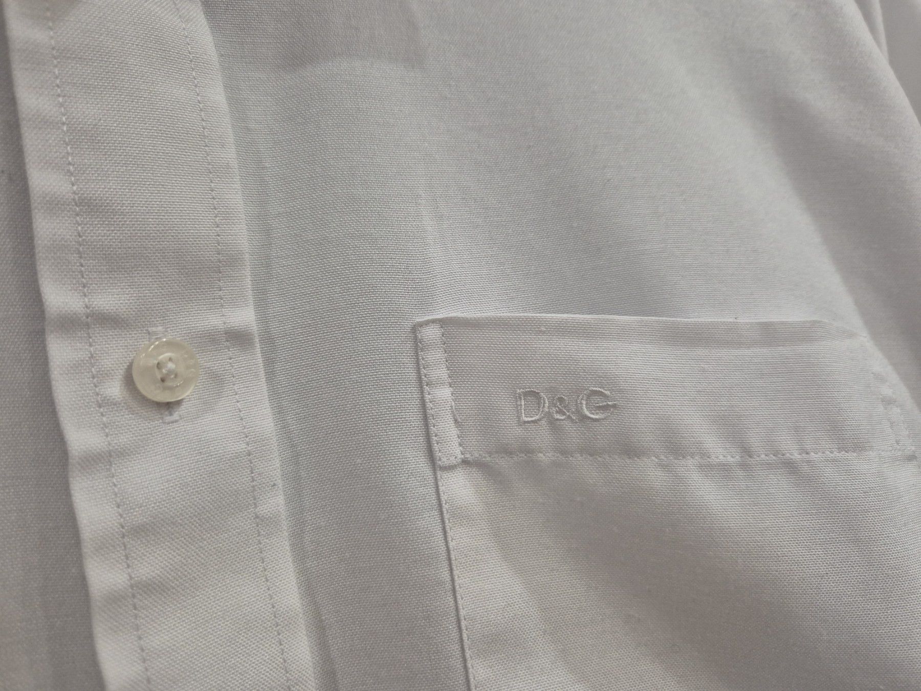 Dolce & Gabbana Vintage D&G Dolce & Gabbana Archive White Short Sleeve Shirt Size US XL / EU 56 / 4 - 2 Thumbnail