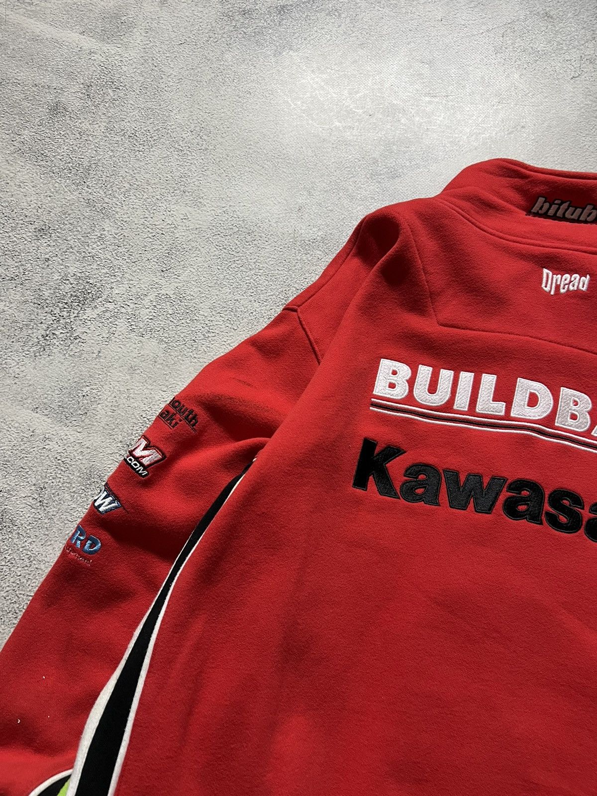 Vintage Vintage Y2k Kavasaki ❤️ Buldbase Racing Zip Sweatshirt 00’s Size US L / EU 52-54 / 3 - 16 Thumbnail