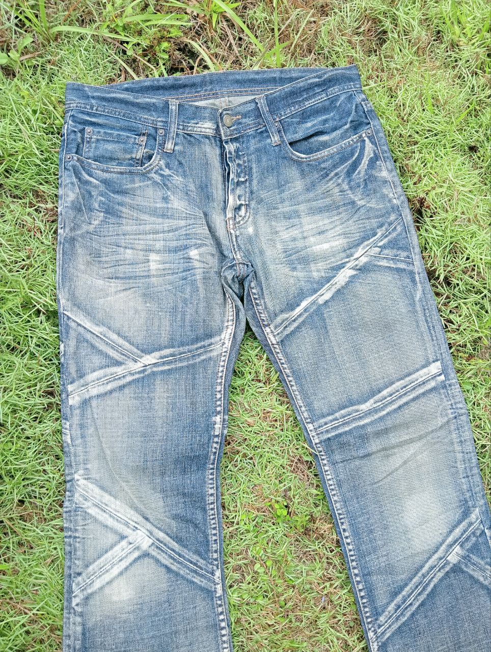 If Six Was Nine VINTAGE EDGE RUPERT JAPAN DISTRESSED LOOK JEANS Size US 35 - 6 Thumbnail