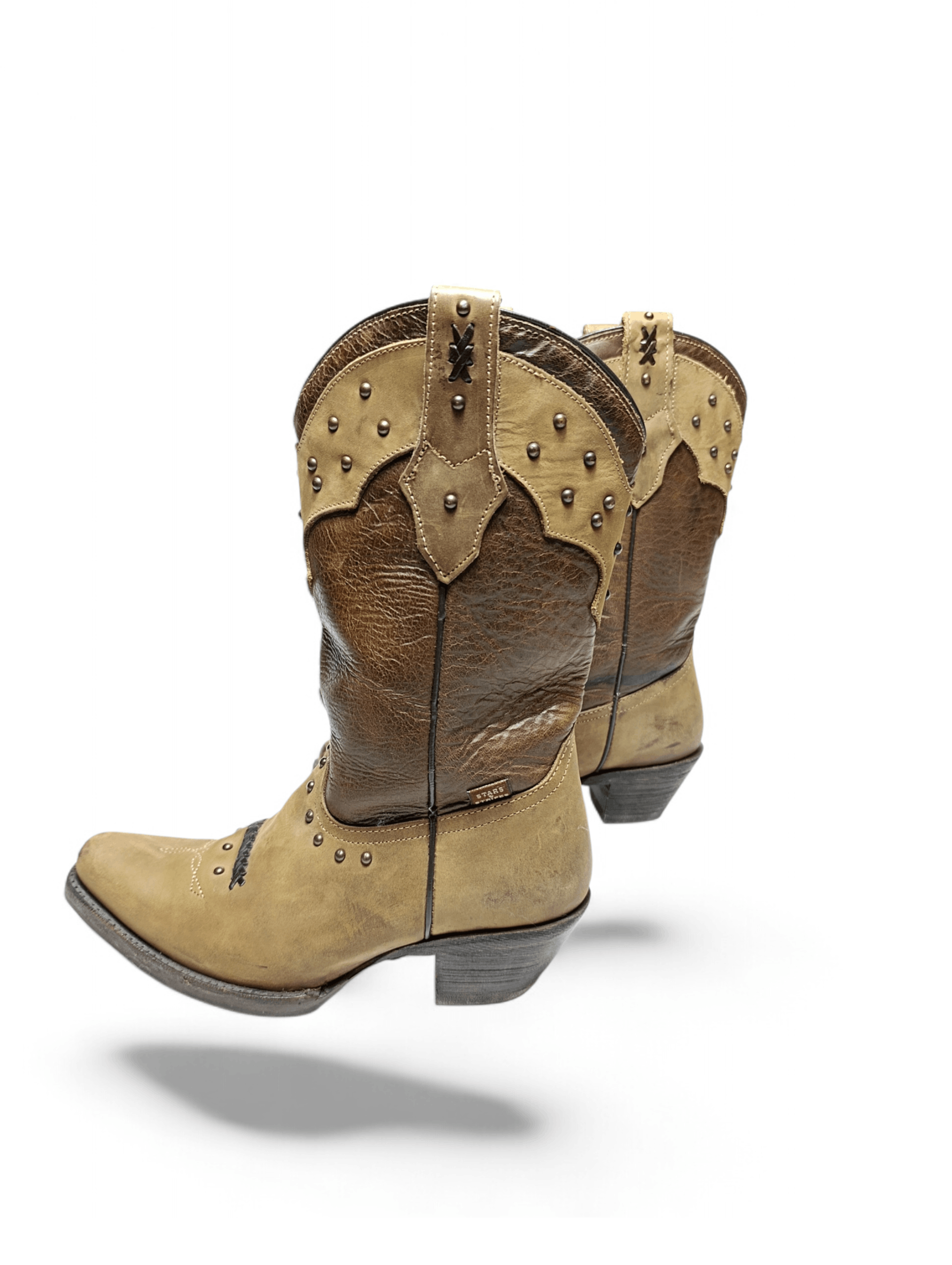 Stars & Stripes Vintage Leather Western Boots Size US 8 / IT 38 - 6 Thumbnail