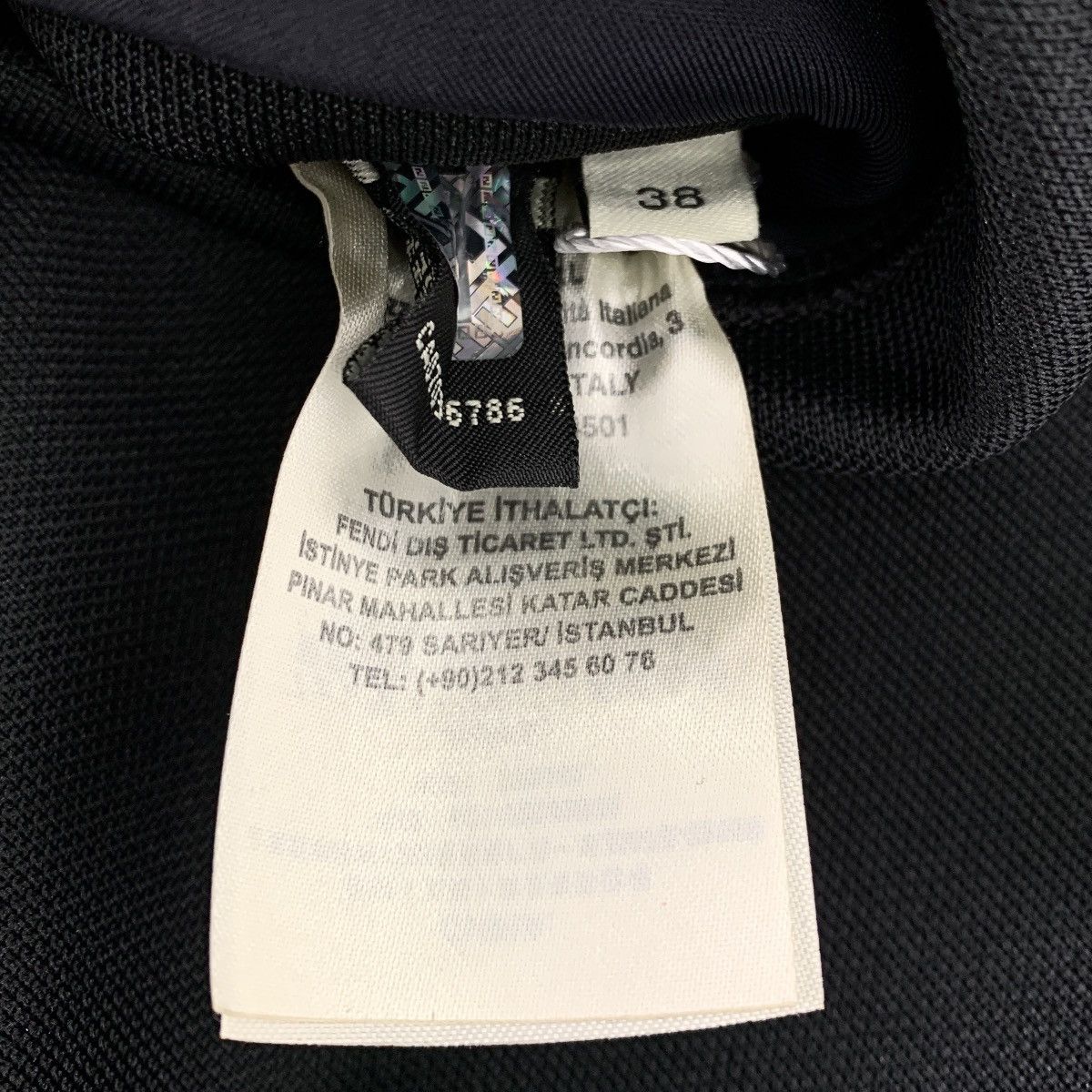 Fendi Fendi Black Monogram Side Spliced Short Sleeve Dress K26WX Size XS / US 0-2 / IT 36-38 - 7 Thumbnail