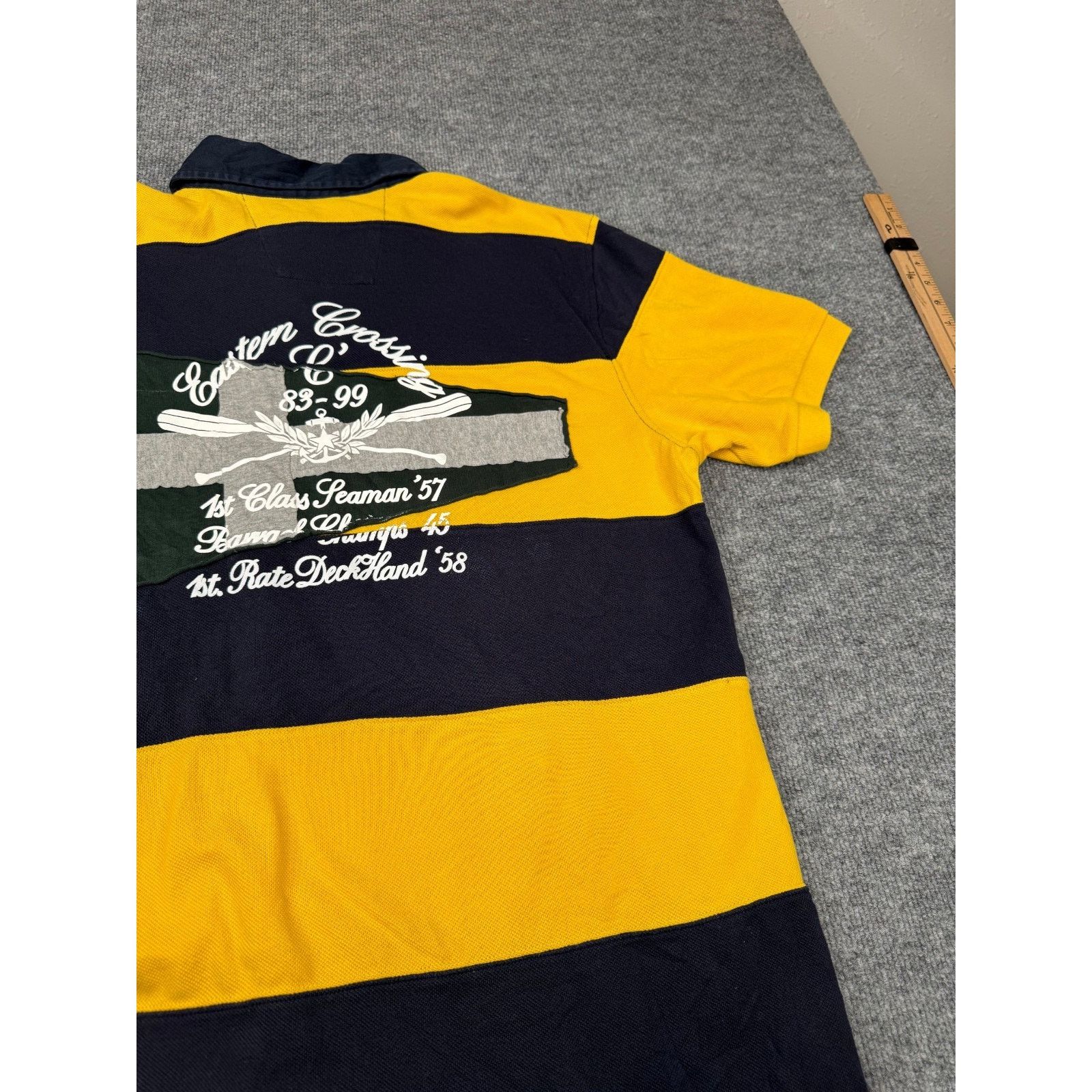 Nautica Vtg Nautica Sportswear Rugby Polo Shirt XL Striped Crest Size US XL / EU 56 / 4 - 16 Thumbnail