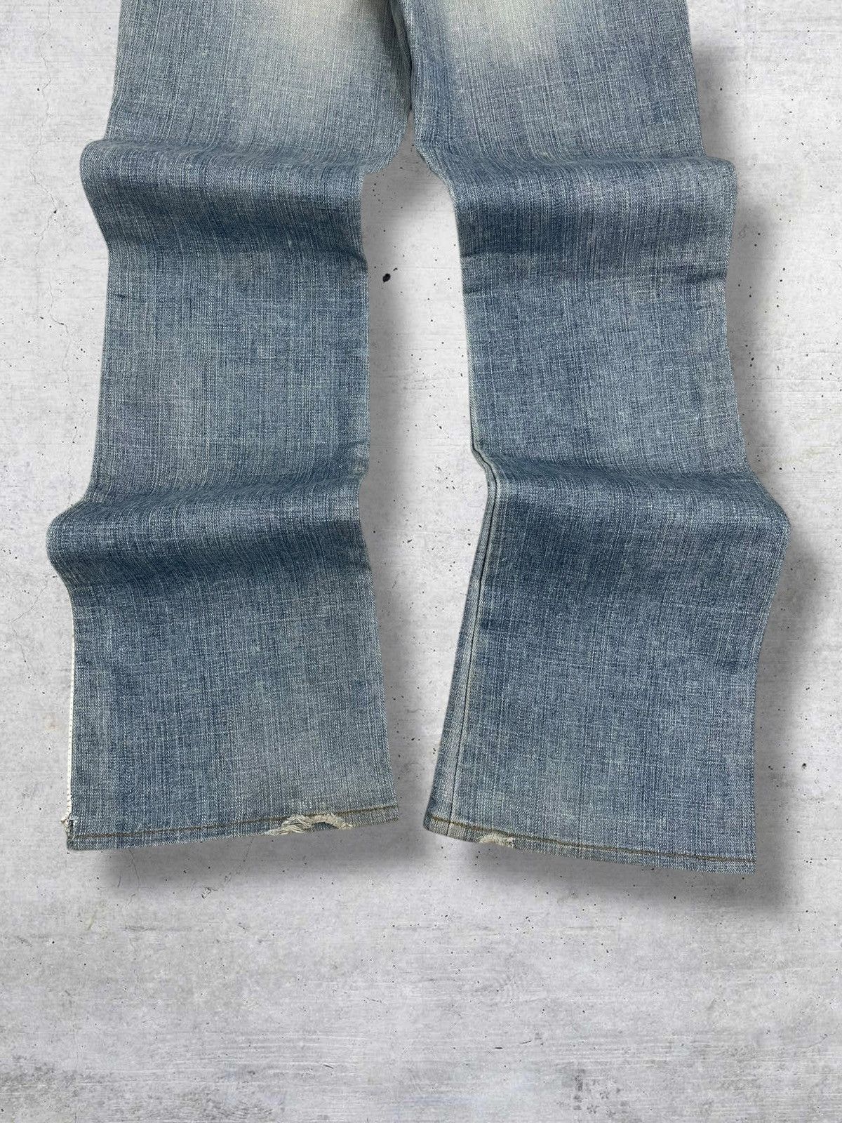 Yohji Yamamoto VINTAGE YOHJI YAMAMOTO JAPAN DESIGNER FLARED DIAMOND DENIM Size US 30 / EU 46 - 12 Thumbnail