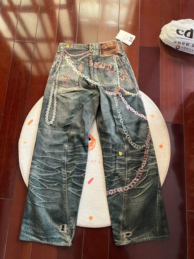 Acne Studios acne studios Make old washed candy chain jeans 2503-Nextarr Size US 28 / EU 44 - 4 Thumbnail