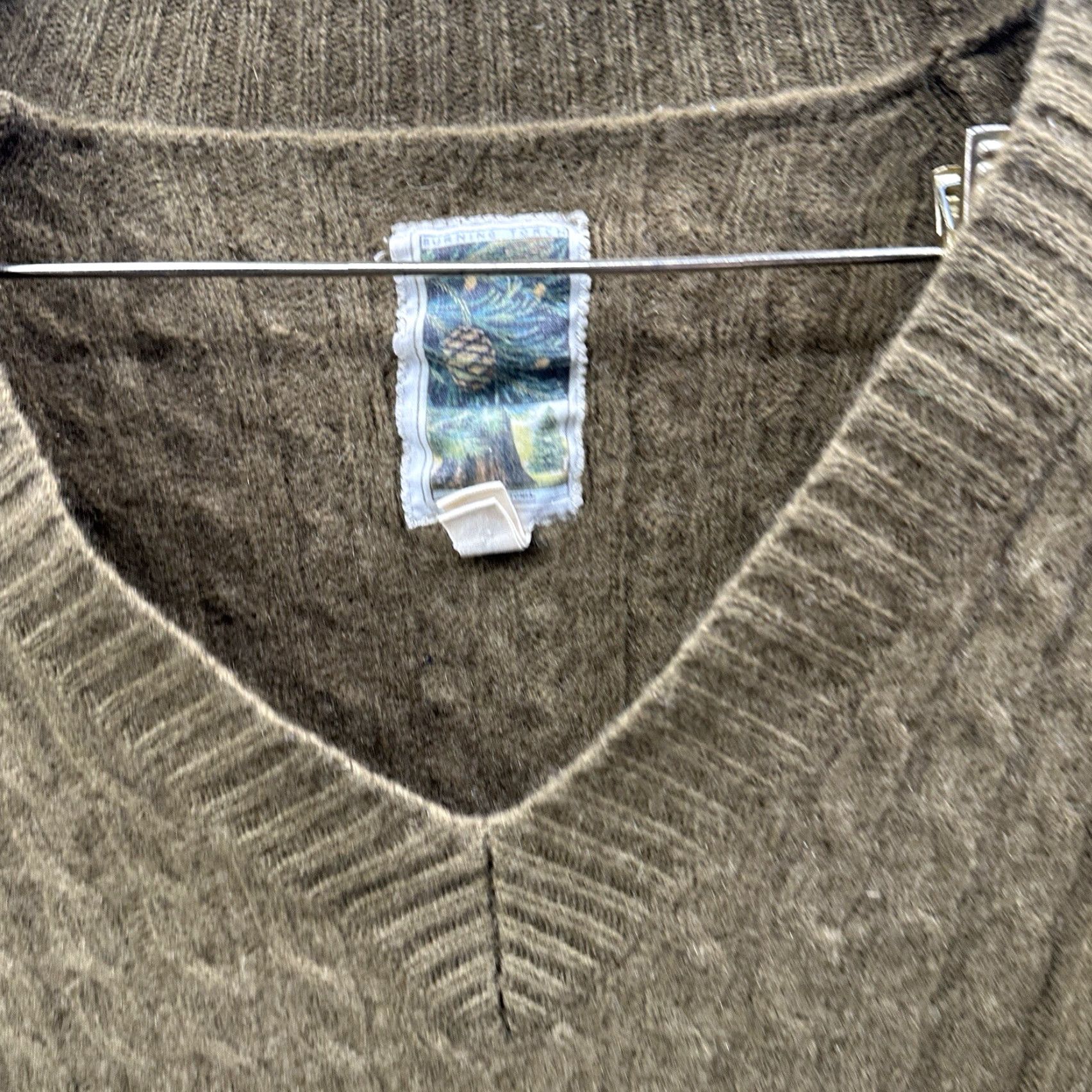 Anthropologie Anthropologie Burning Torch Sweater Women's Large Recycled Cashmere Brown Knit Pullover Bohemian Fall Winter 2010s Womens Size L / US 10 / IT 46 - 6 Thumbnail