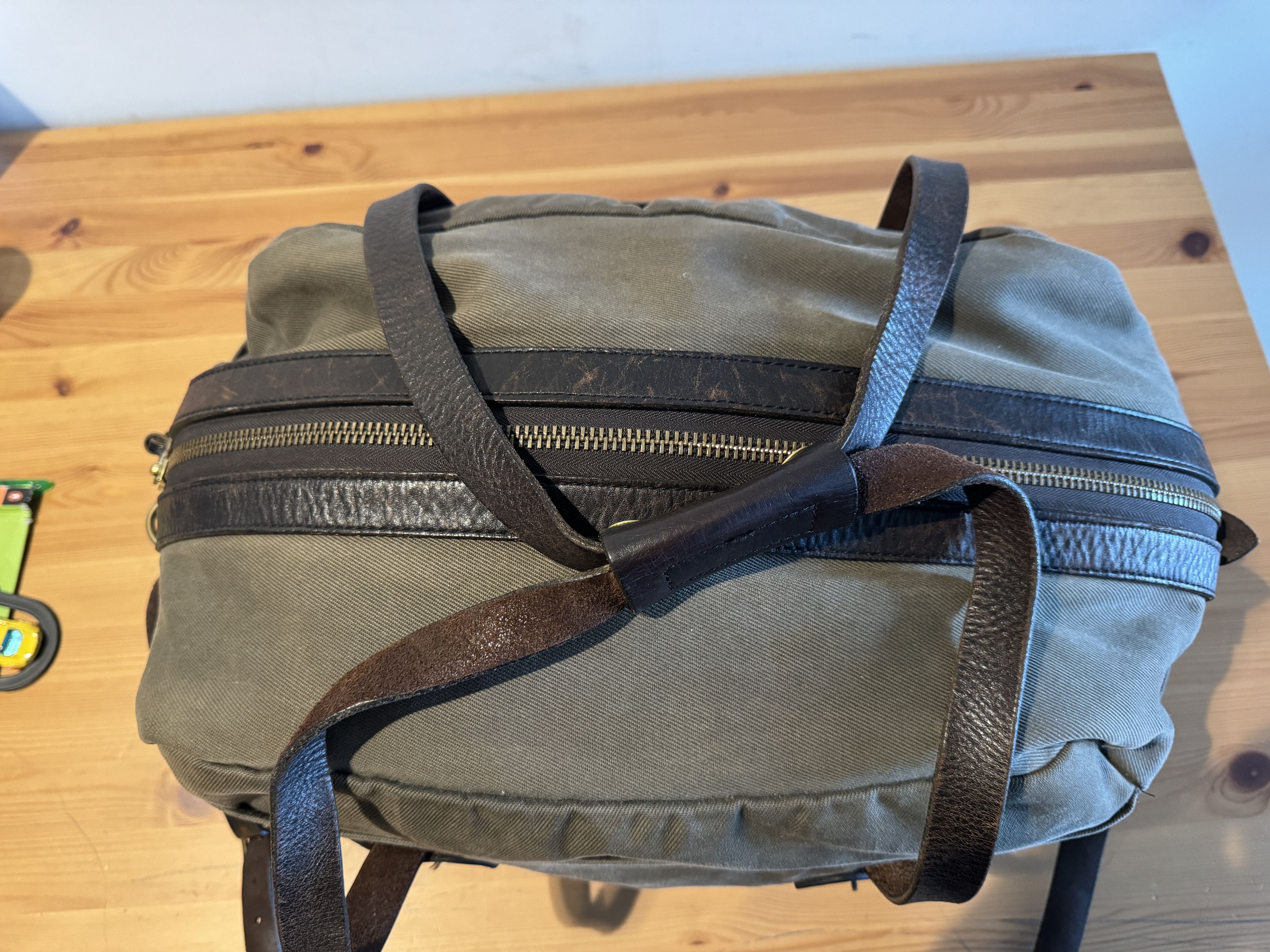 Filson Filson Leather Duffle Bag, Green / Olive - 70246 Size ONE SIZE - 7 Thumbnail