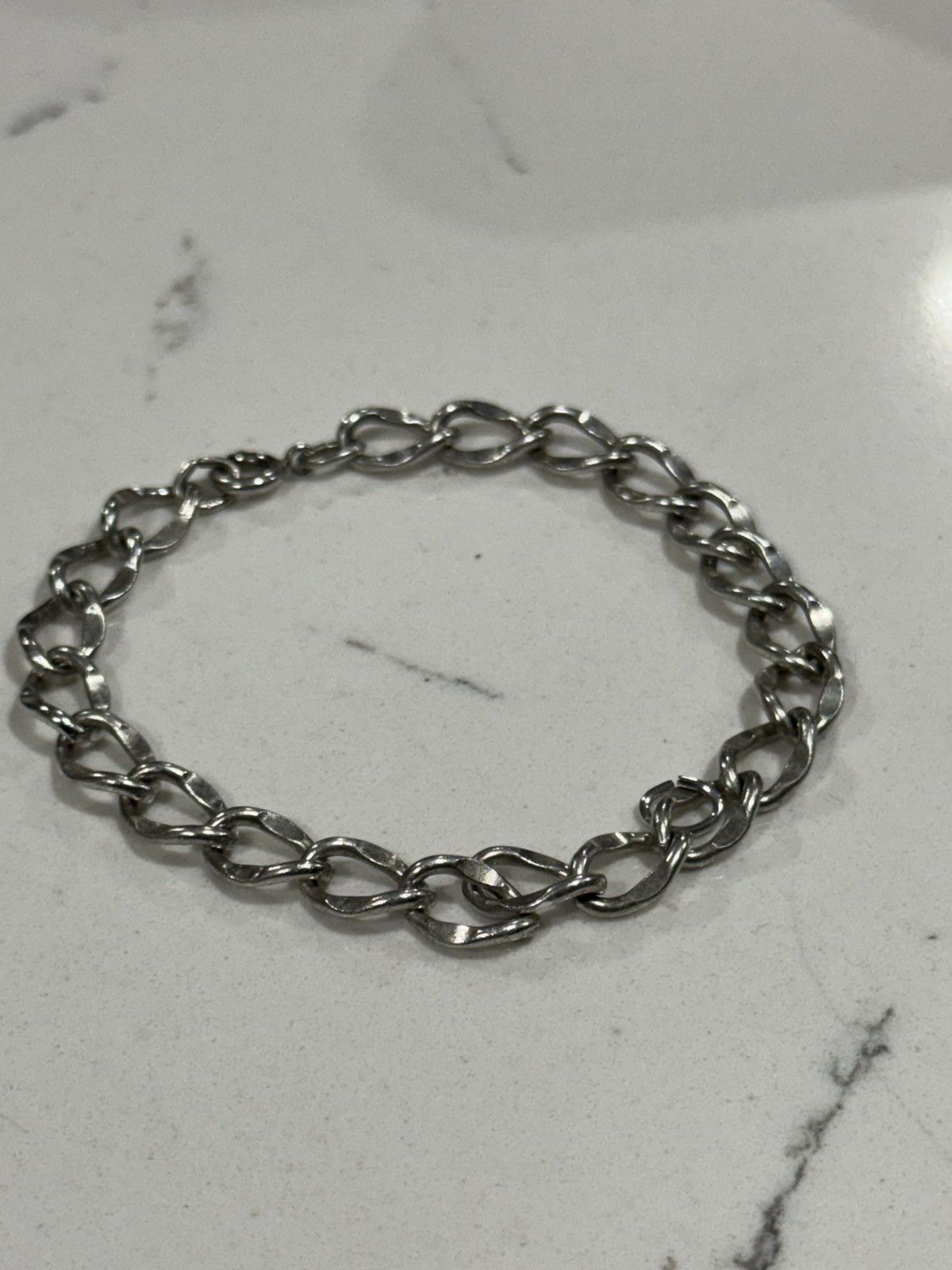 Sterling Silver Rare Signed AIRFLEX Sterling Silver Chunky Link Bracelet Size ONE SIZE - 8 Thumbnail