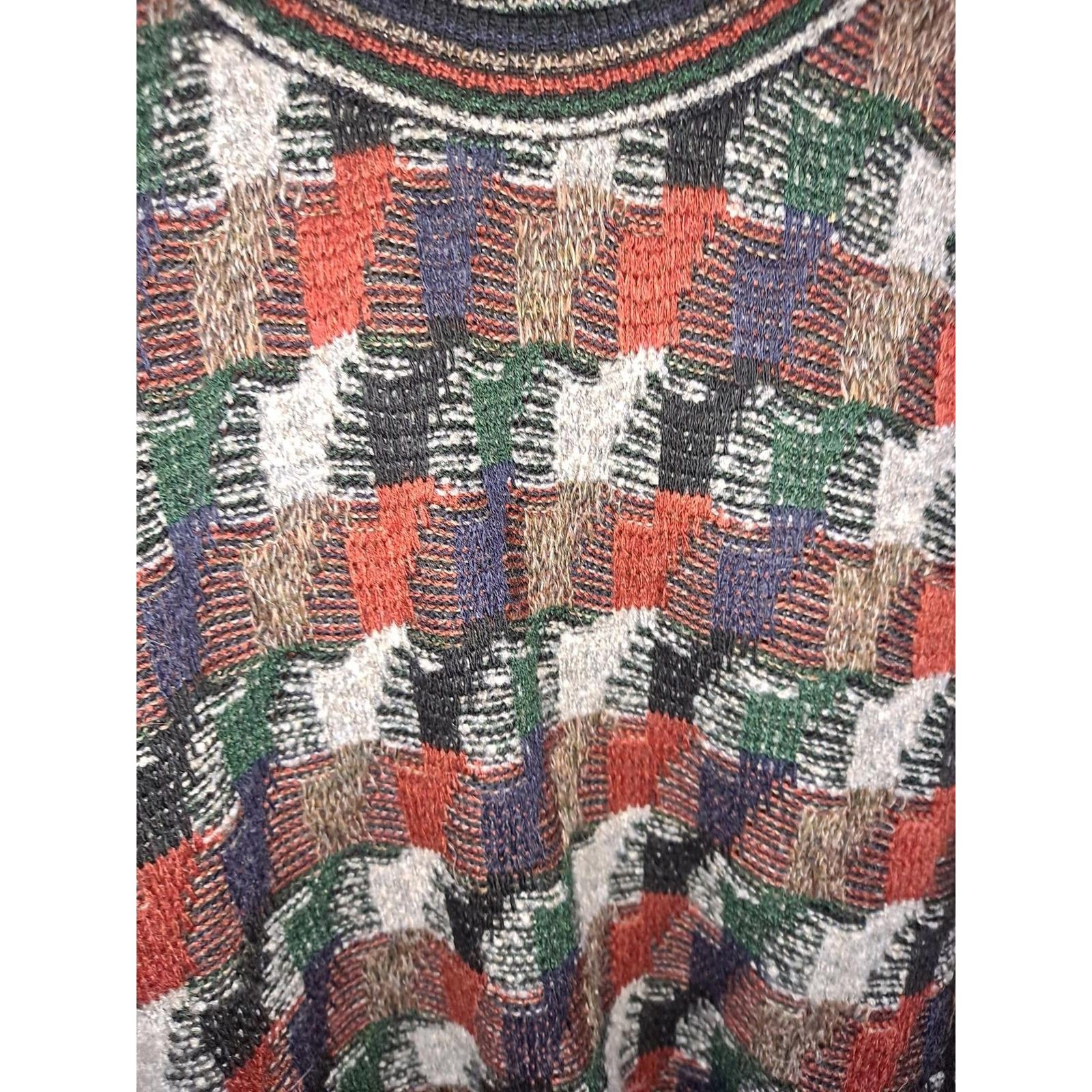 Protege Vintage VTG Protege Red Green White Crew Neck Sweater Size L Size US L / EU 52-54 / 3 - 5 Thumbnail