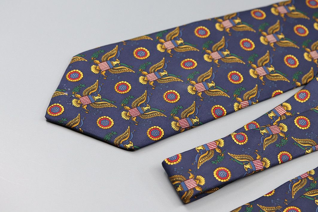 Other Oger Patriotic Eagle Tie – USA Emblem Vintage Necktie Size ONE SIZE - 8 Thumbnail