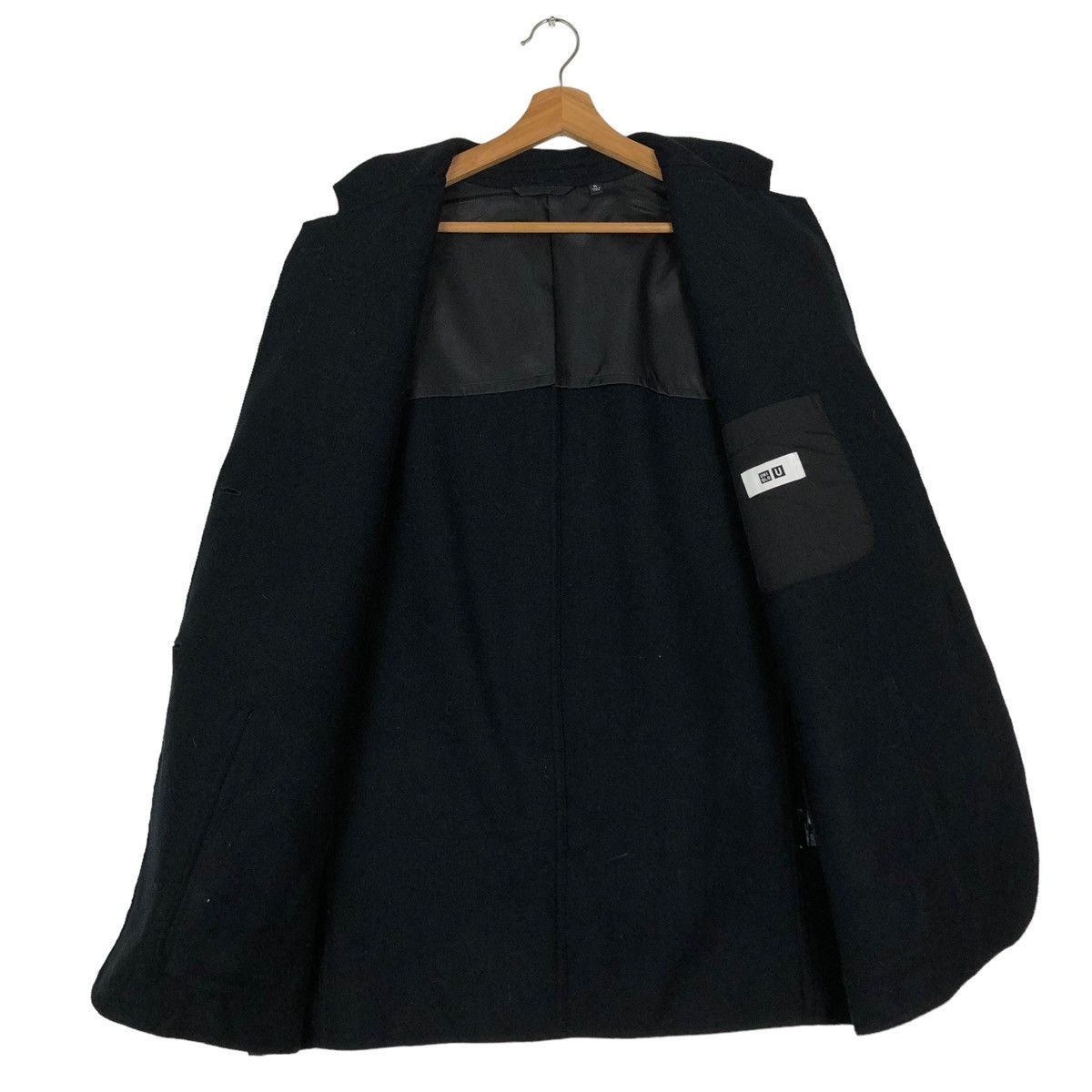 Japanese Brand 🔥Rich Black Wool Chore Jacket Work Uniqlo Undercover Japan Size US XL / EU 56 / 4 - 12 Thumbnail