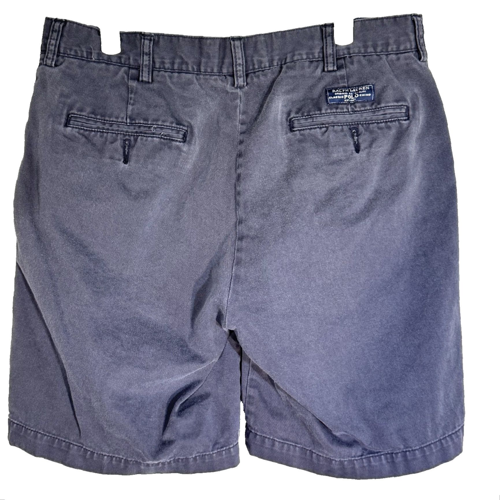 Polo Ralph Lauren Polo Ralph Lauren Polo Shorts Mens 34 Navy Classic Chino Prospect Short Pockets Zip Fly Size US S / EU 44-46 / 1 - 2 Thumbnail
