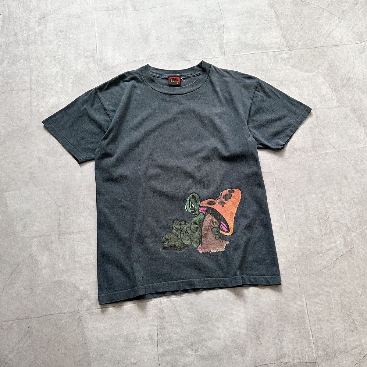 Hook-Ups 90s Split Skateboarding Faded T Shirt Alien Blind Vibe Size US L / EU 52-54 / 3 - 10 Thumbnail