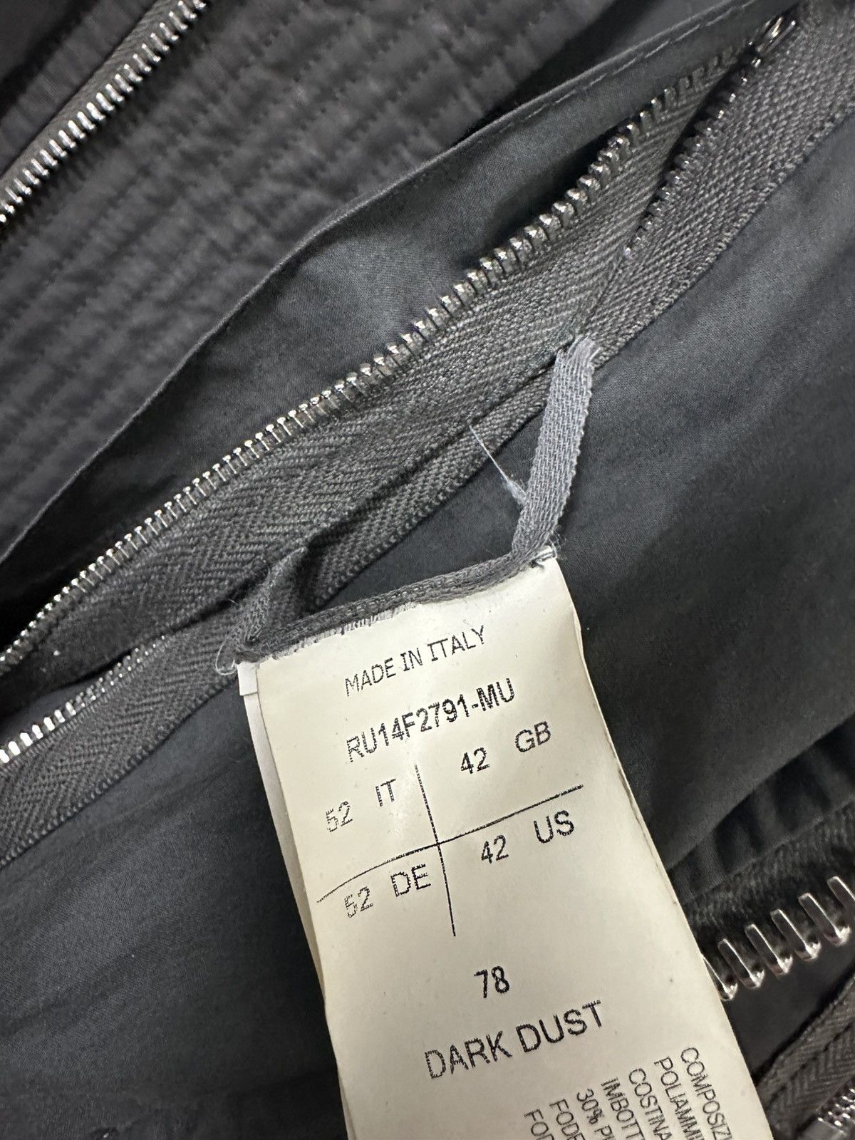 Rick Owens FW14 ‘MOODY’ Padded Bomber Jacket Size US L / EU 52-54 / 3 - 7 Thumbnail