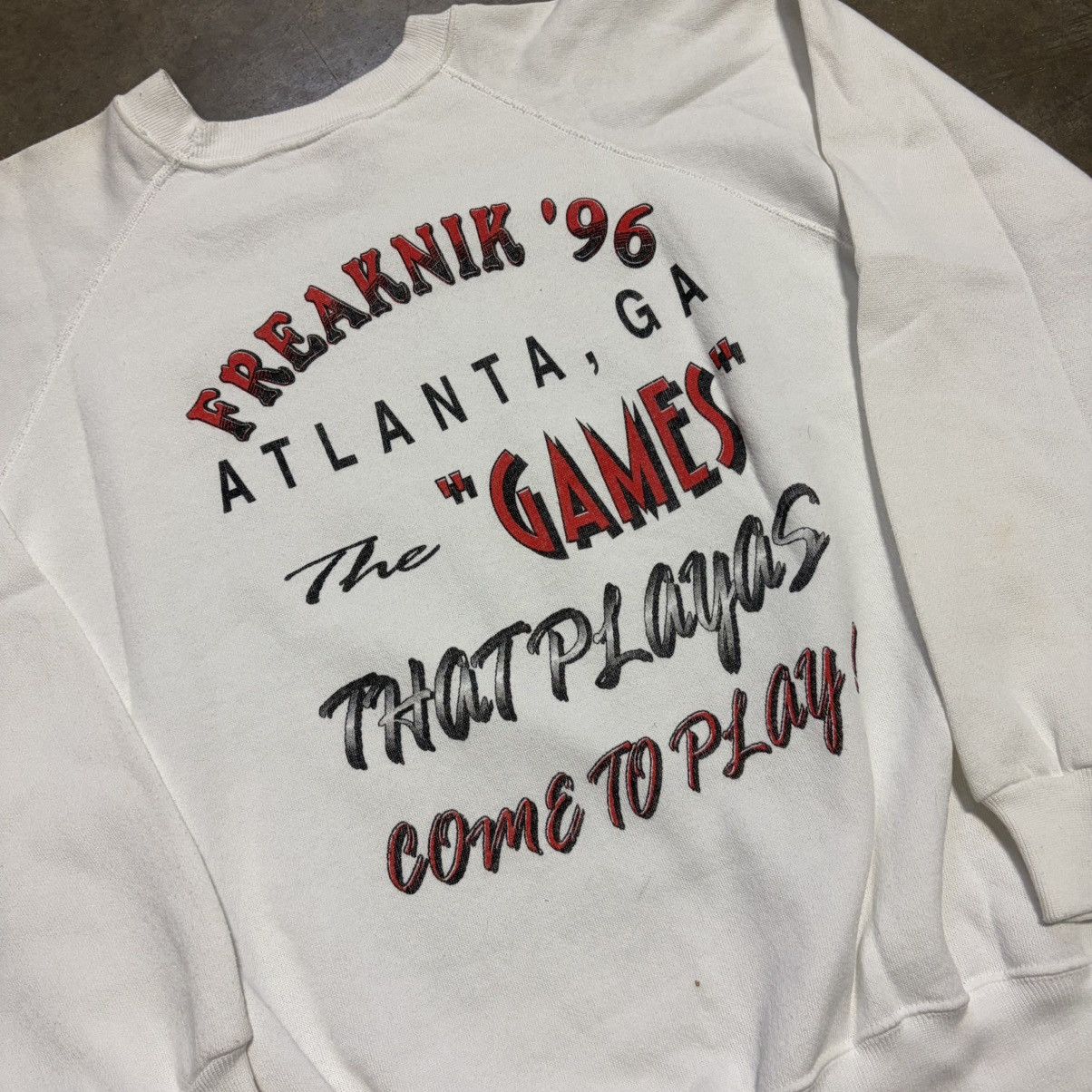 Vintage Vintage 90s 1996 Freaknik Atlanta Georgia Rap Tee Sweatshirt Size US L / EU 52-54 / 3 - 10 Thumbnail