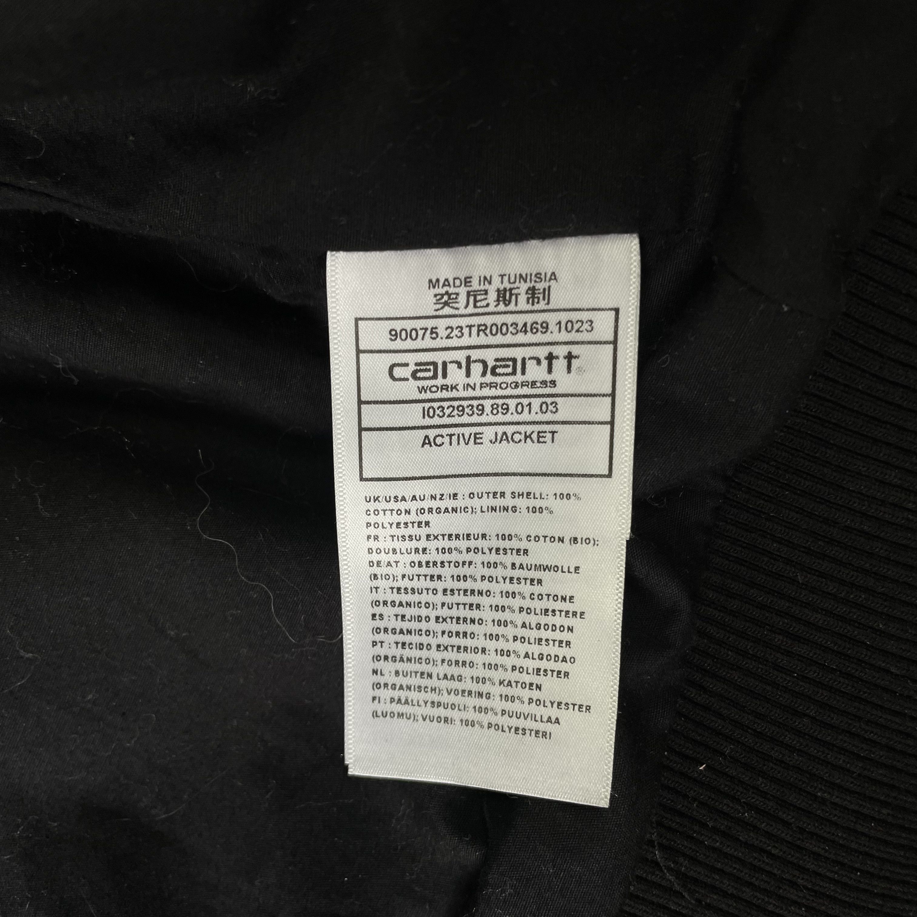 Carhartt Carhartt Active Jacket Black Denim Hooded Jacket Vintage S Size US S / EU 44-46 / 1 - 12 Thumbnail