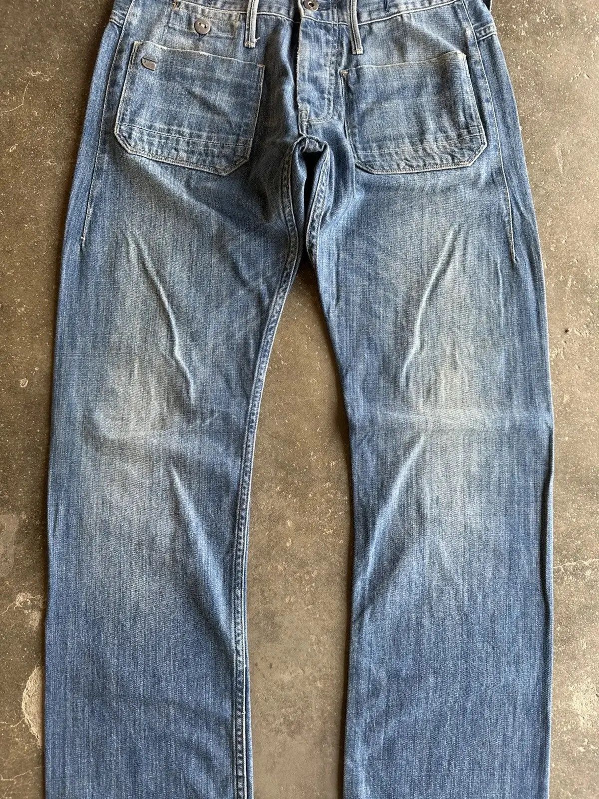 Vintage SICKS 💥💥 VINTAGE G-STAR RAW DENIM SAILOR PANTS Size US 31 - 2 Thumbnail