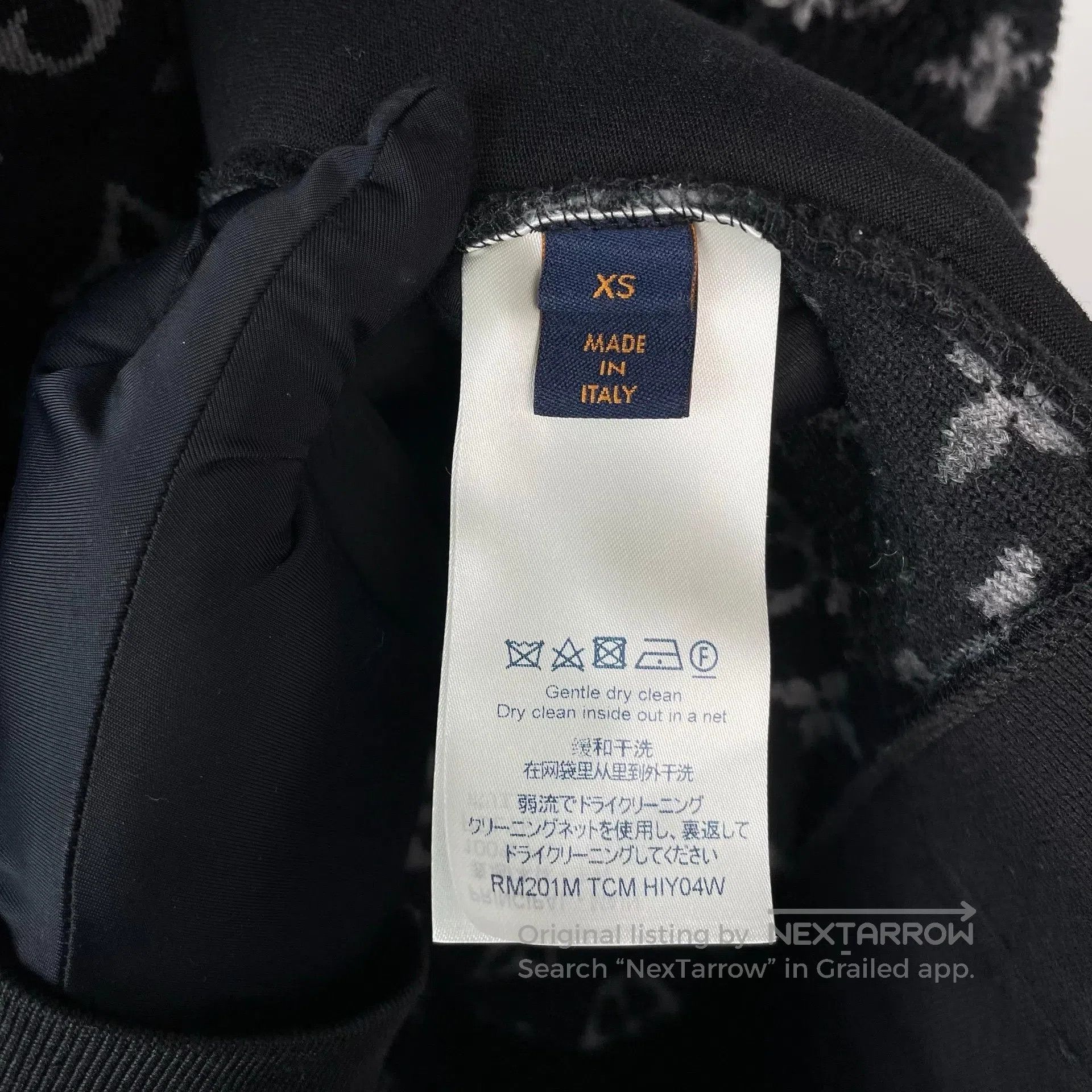 Louis Vuitton Louis Vuitton Black Full Print Logo Teddy Fleece Jacket| Size US XS / EU 42 / 0 - 6 Thumbnail
