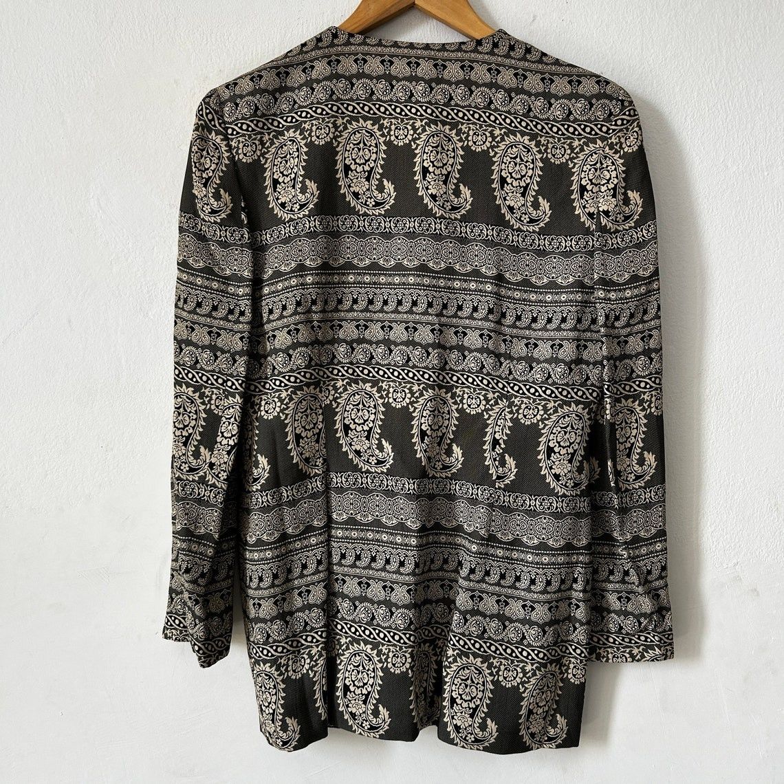 Vintage Vintage 90s Paisley Blazer Size M / US 6-8 / IT 42-44 - 9 Thumbnail