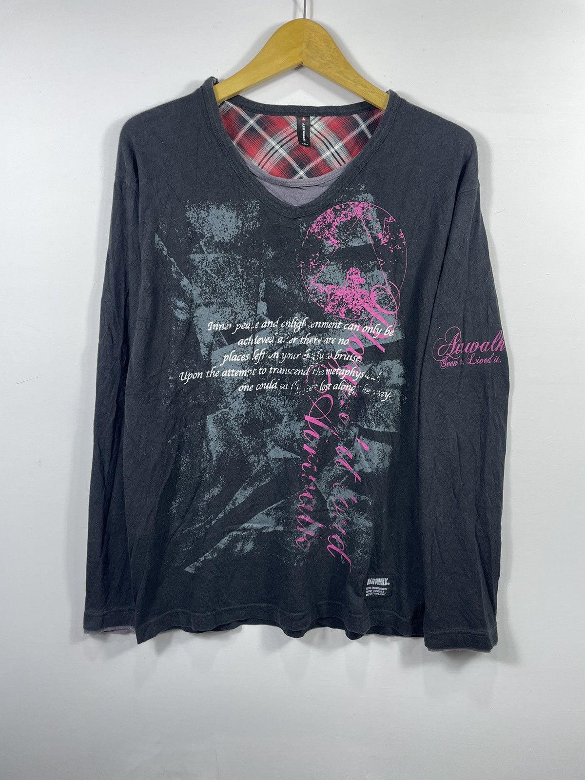 Beauty Beast DOUBLE LAYER AIRWALK GOTHIC PUNK LONG SLEVEE Size US XL / EU 56 / 4 - 1 Thumbnail