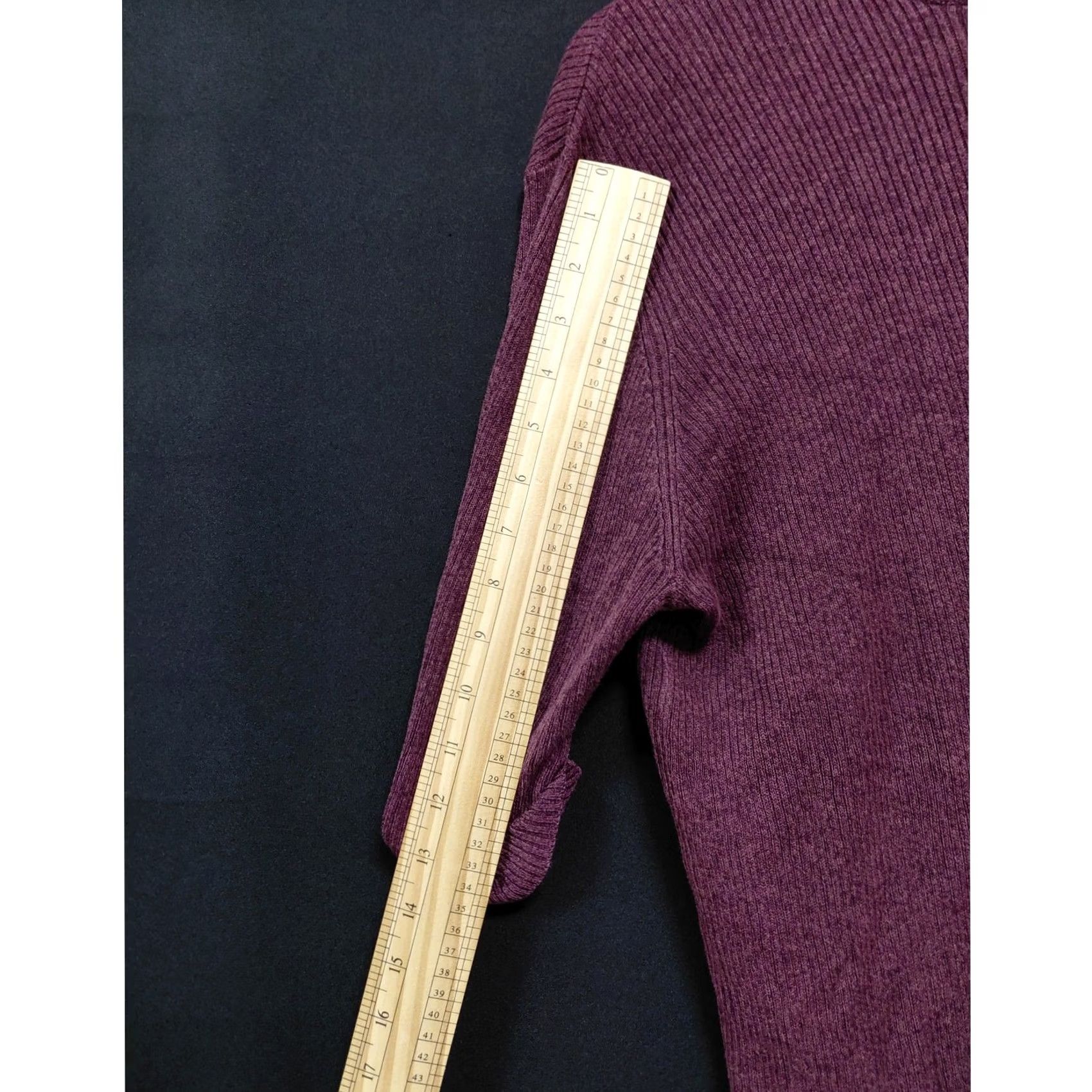 Vintage Norton Silk Blend Top Purple 3/4 Sleeve Women XL Knit Crew Neck Pullover Solid Holiday/Workwear Size XL / US 12-14 / IT 48-50 - 5 Thumbnail