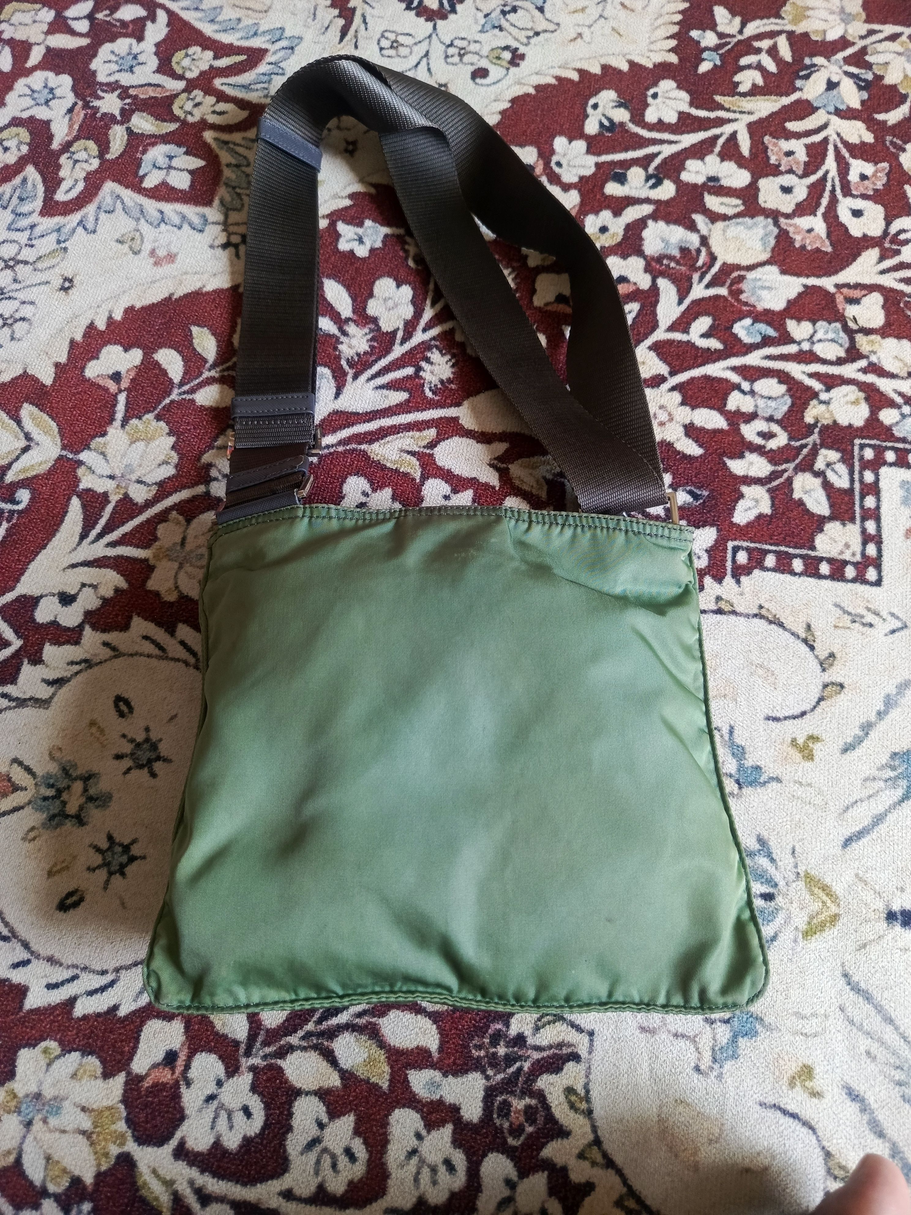 Prada Prada Green Nylon Crossbody Bag Size ONE SIZE - 8 Thumbnail