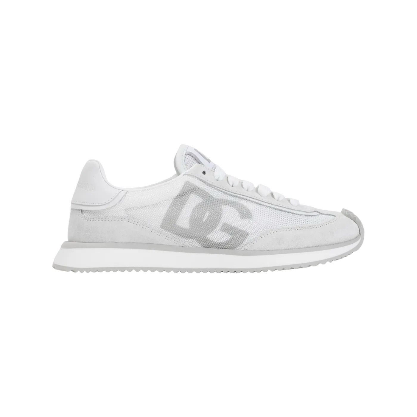 DOLCE&GABBANA DG Cushion White Mixed-Material Sneakers New &