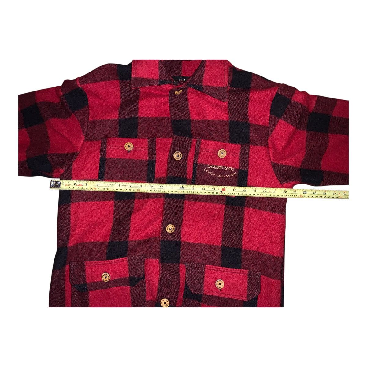 Other RARE Quebec LAMBERT & CO Men’s Medium Red Black Buffalo Size US M / EU 48-50 / 2 - 6 Thumbnail