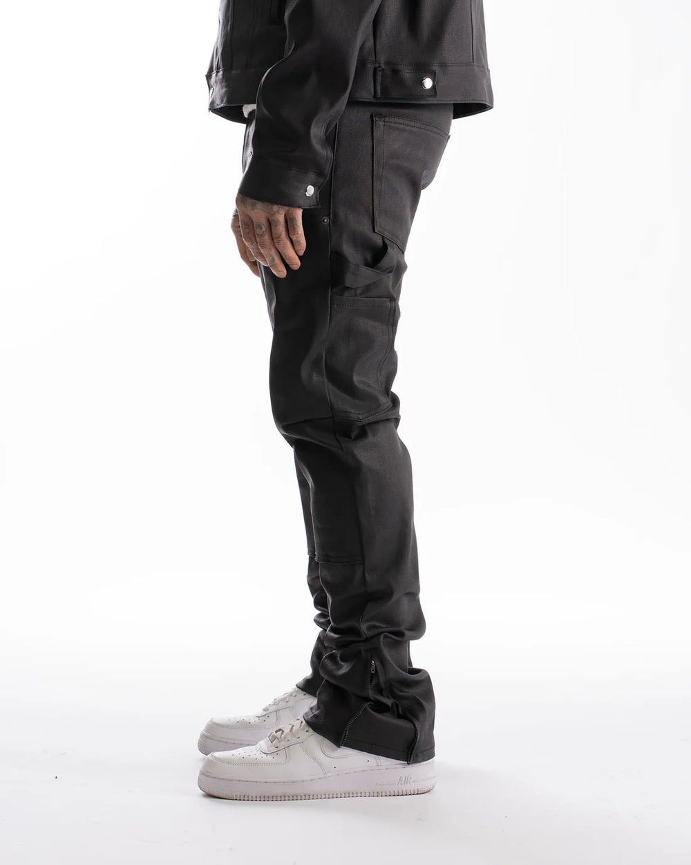 Mintcrew Mintcrew "Coated Denim" Carpenter Black Jeans Size US 44 / EU 60 - 9 Thumbnail
