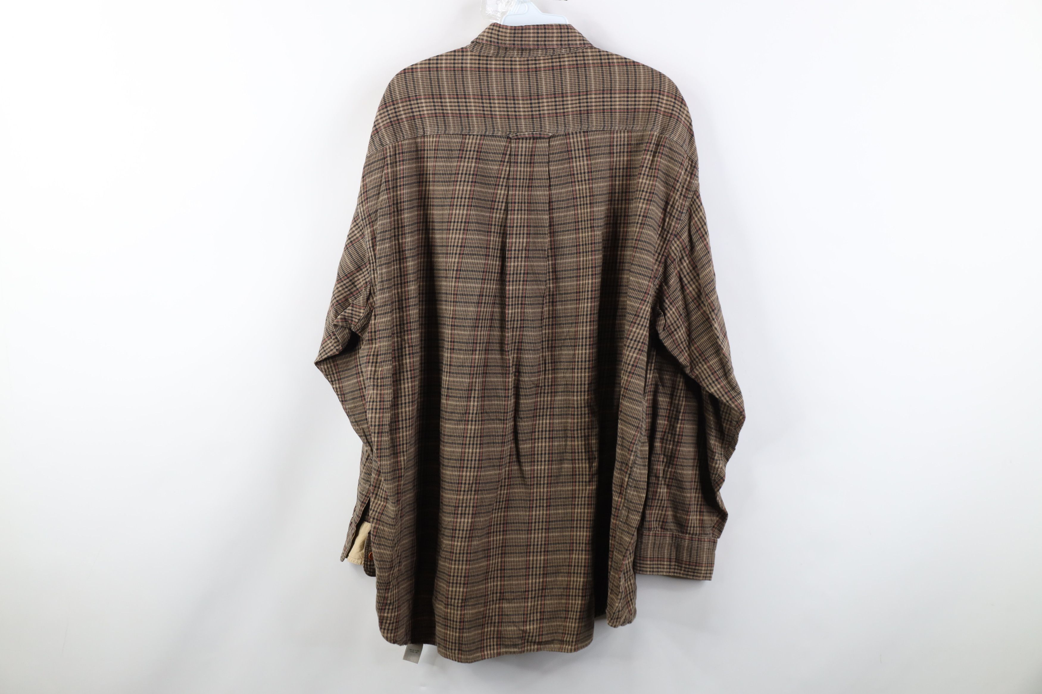 Orvis Vintage 90s Orvis Flannel Collared Button Down Shirt Size US XL / EU 56 / 4 - 10 Thumbnail