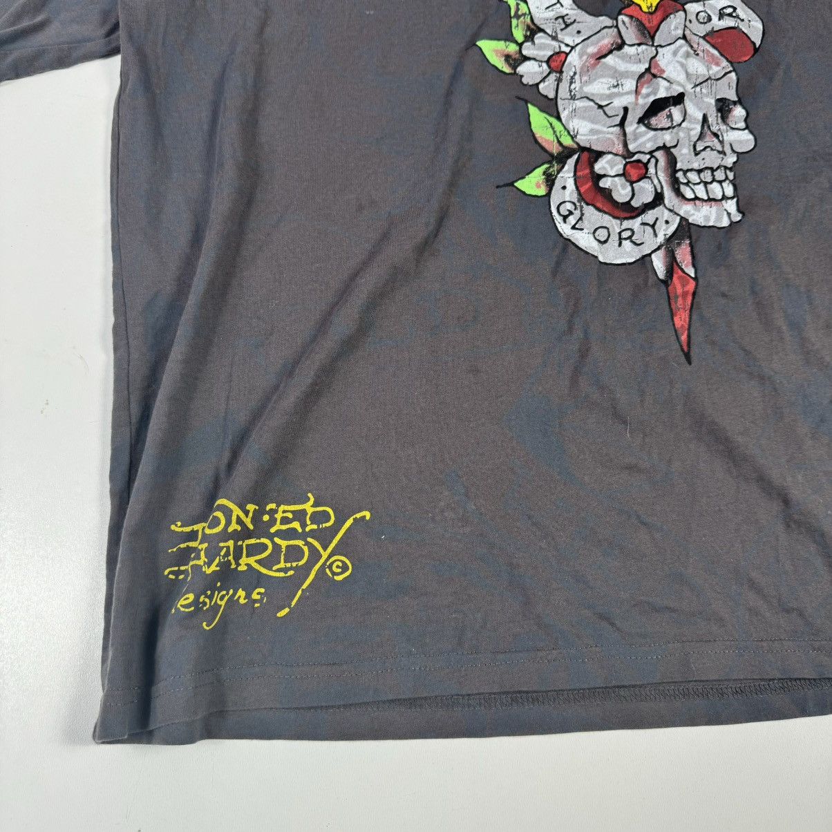Ed Hardy vintage 90s ed hardy tshirt big logo skeleton y2k Size US XL / EU 56 / 4 - 3 Thumbnail
