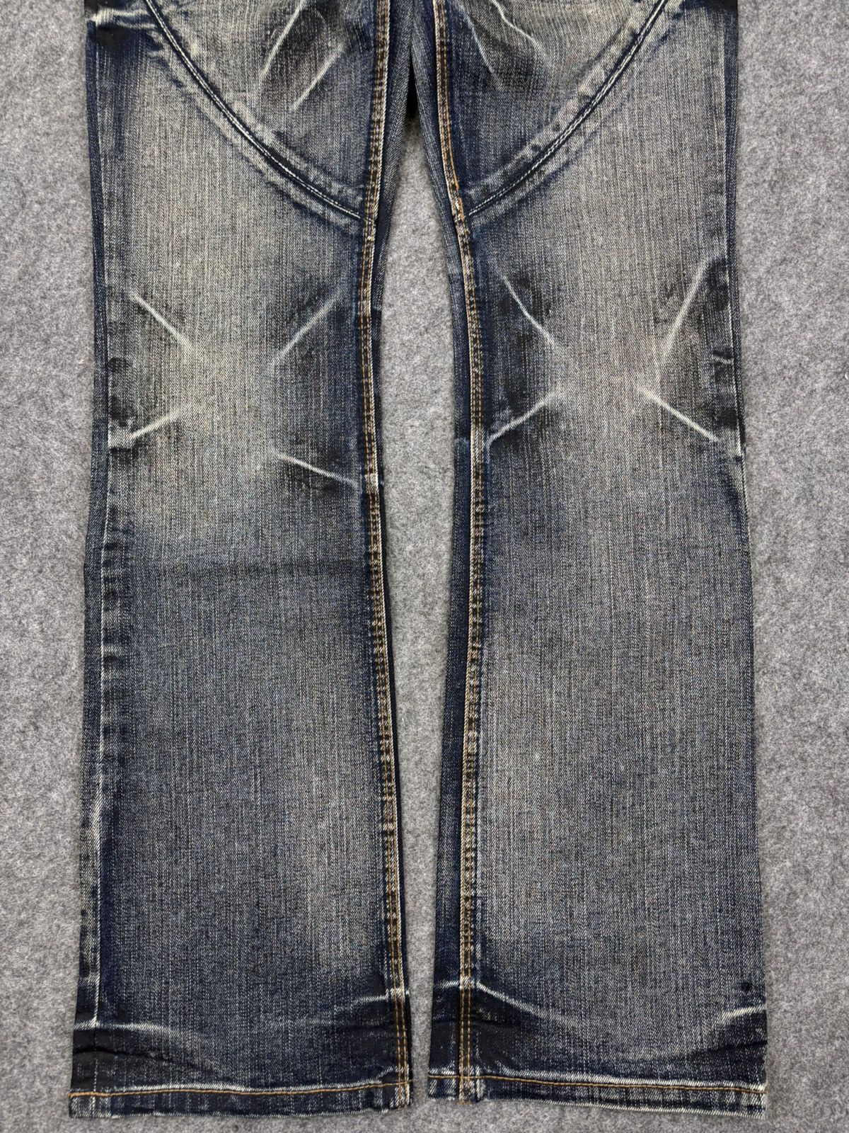 Japanese Brand 💥FLARE💥Archival Streetwear NCFM Sick Fades Denim F703 Size US 30 / EU 46 - 4 Thumbnail