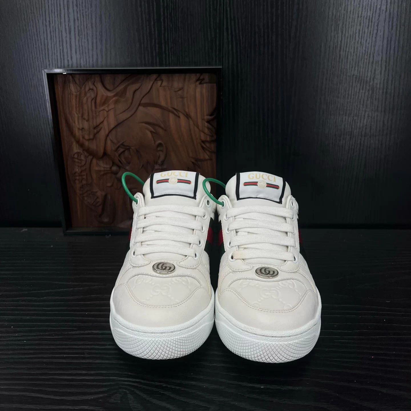 Gucci Gucci Embossed White Red 36 Mint Box Size US 6 / IT 36 - 4 Thumbnail