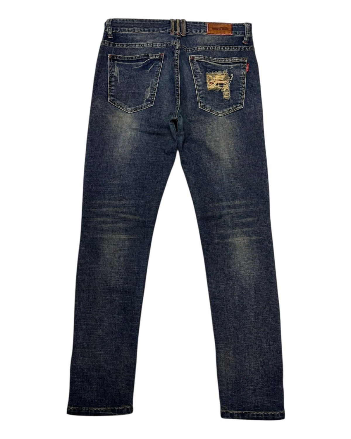 Xander Zhou ZHUO YU DISTRESSED DENIM JEANS Size US 32 / EU 48 - 8 Thumbnail