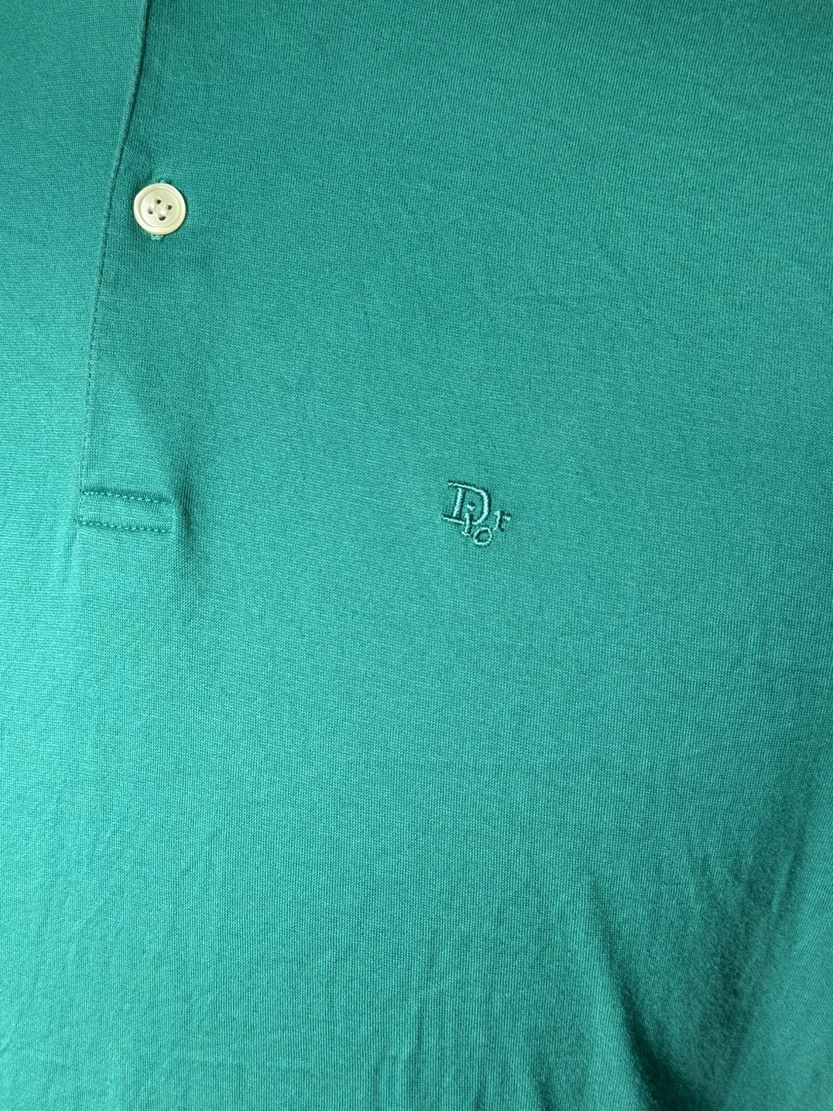 Christian Dior Monsieur Vintage Christian Dior Monsieur Polo Teal Archive Size US M / EU 48-50 / 2 - 2 Thumbnail