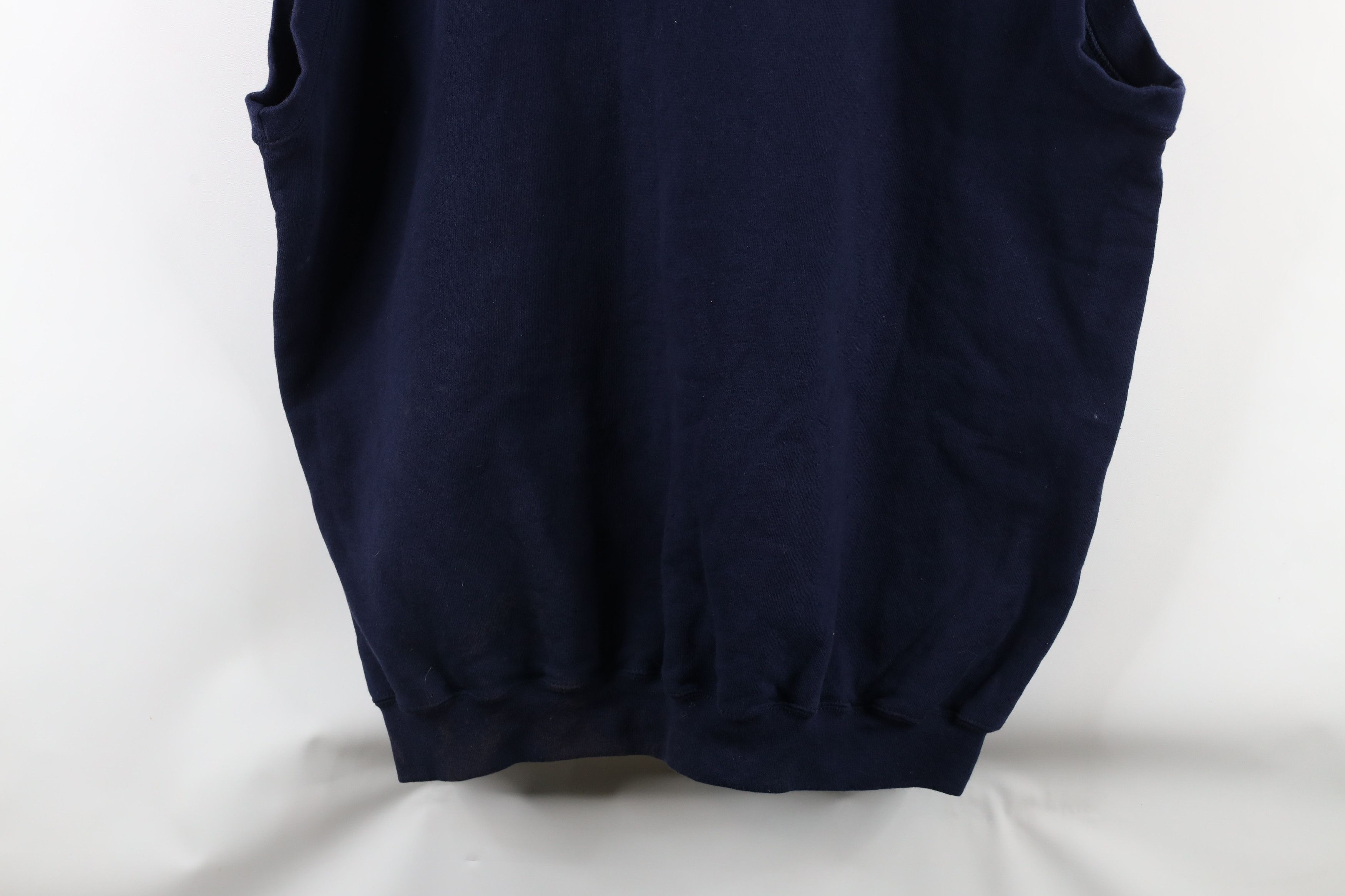 Reebok × Vintage Vintage 90s Reebok Out Sleeveless Sweatshirt Vest Blue USA Size US XXL / EU 58 / 5 - 14 Thumbnail
